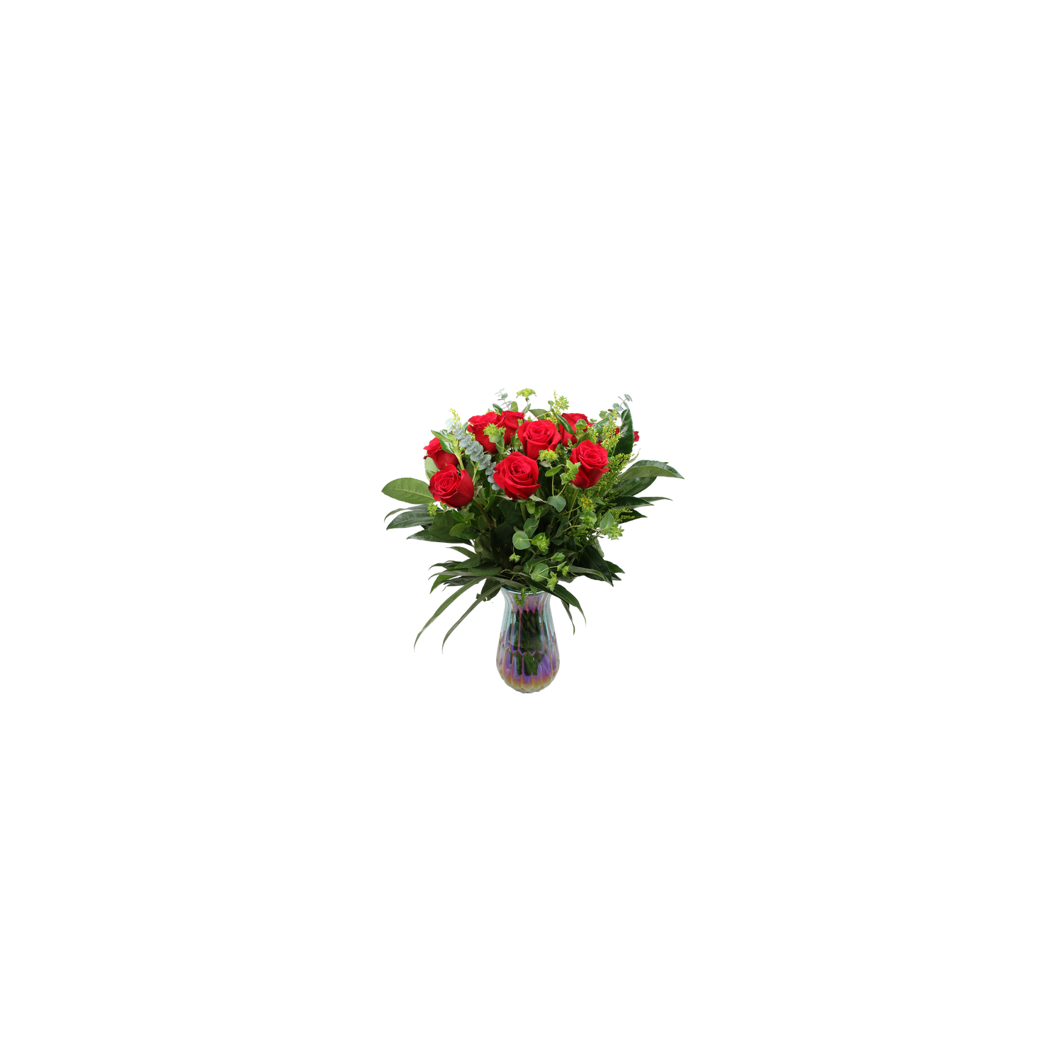 Dozen Rose Vase Arrangment - 1 Each