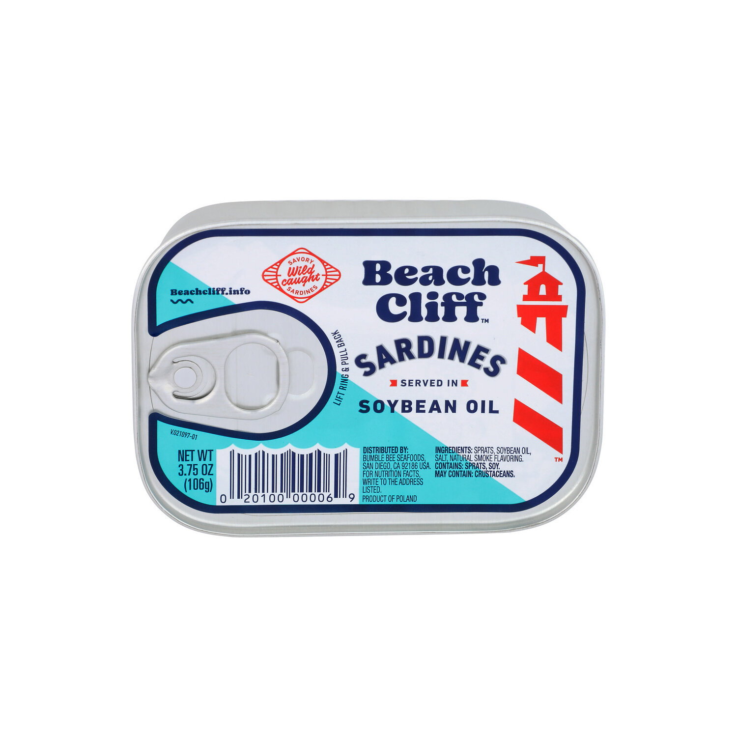 Beach Cliff Savory Served In Soybean Oil Sardines - 3.75 Ounce Image 1 of 3