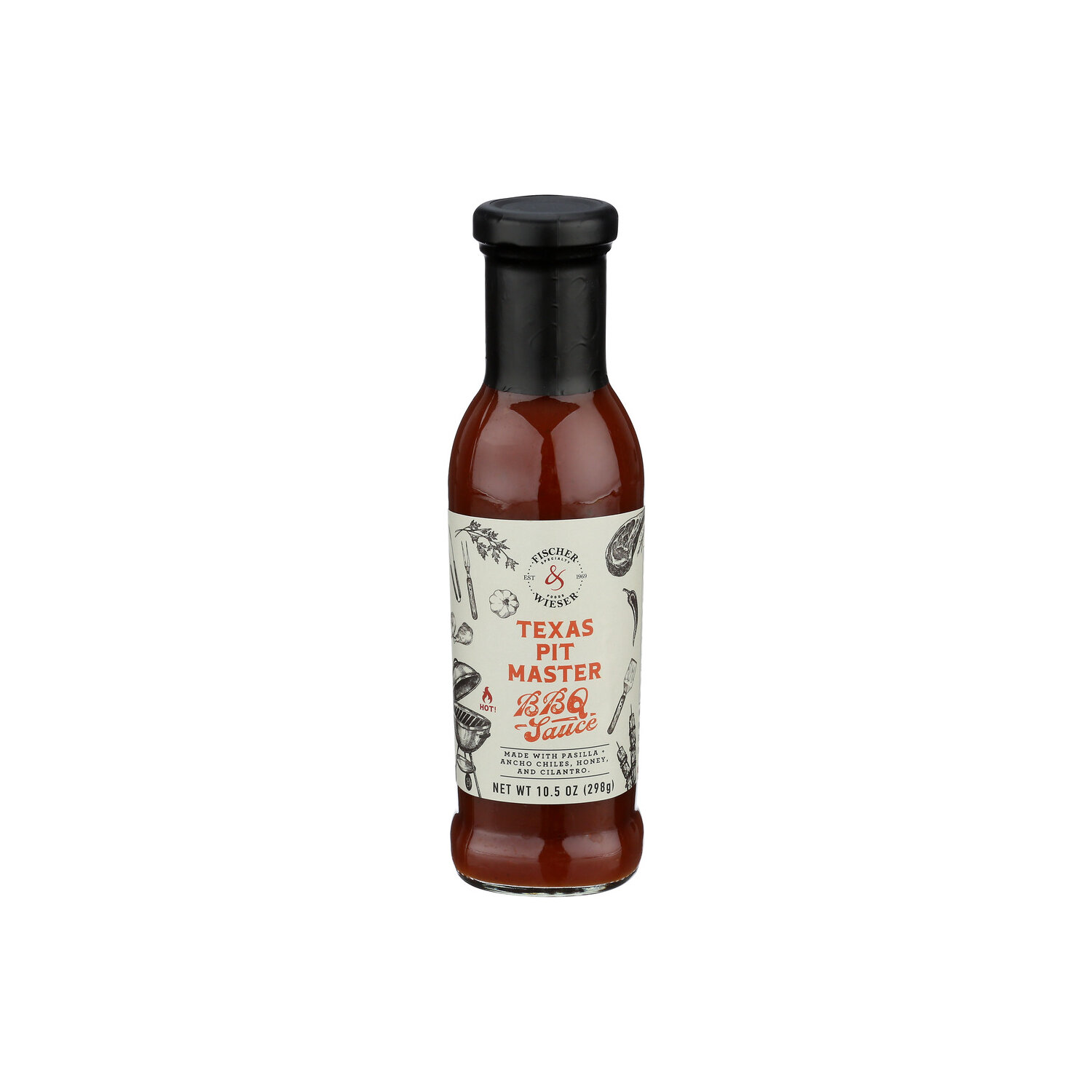 FISCHER & WIESER Texas Pit Master BBQ Sauce - 10.5 Ounce Image 1 of 4