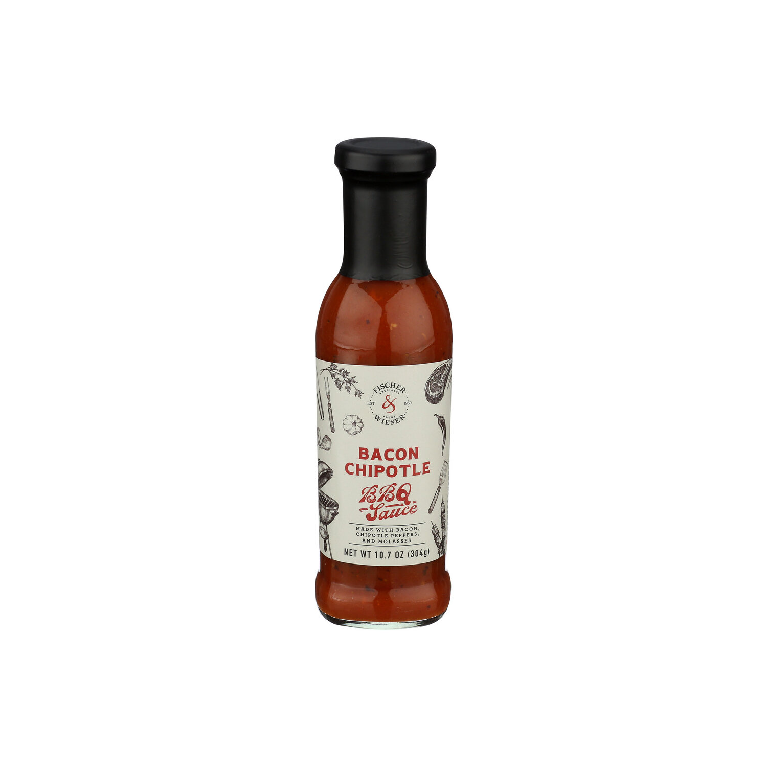 FISCHER & WIESER BBQ Sauce Bacon Chipotle - 10.7 Ounce Image 1 of 4