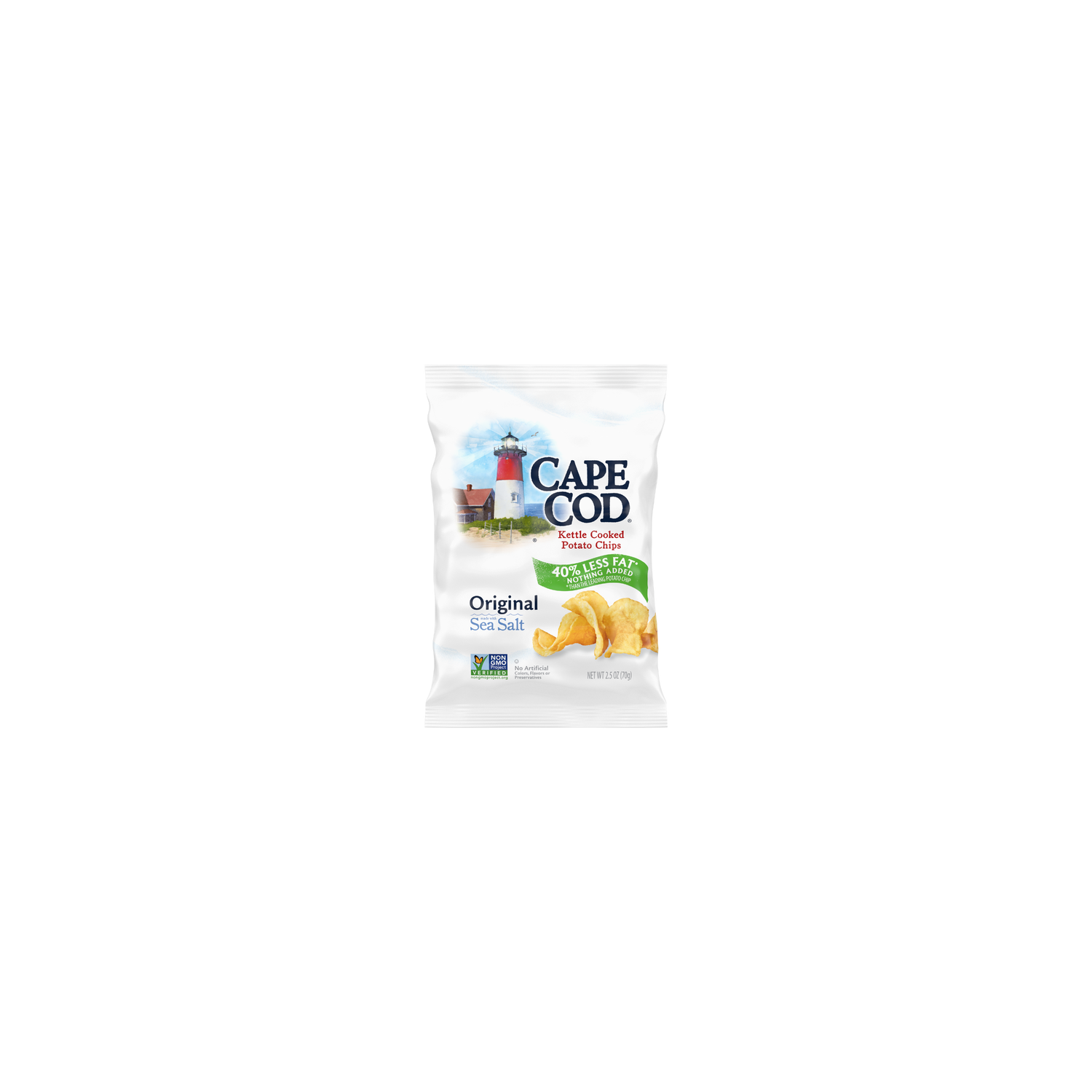 Cape Cod Less Fat Original Chips - 2.5 Ounce Image 1 of 2