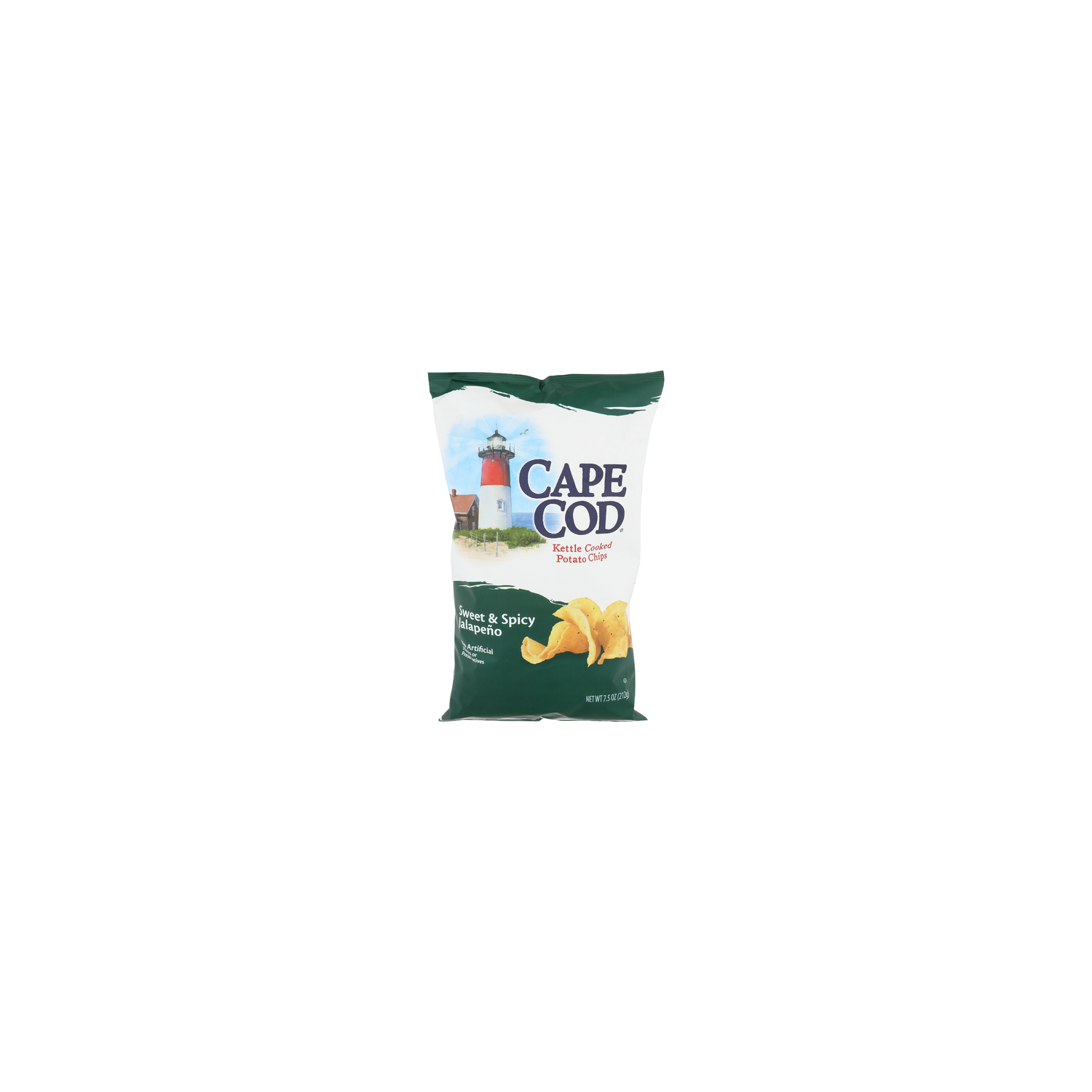 Cape Cod Sweet & Spicy Jalapeno Kettle Cooked Potato Chips - 7.5 Ounce Image 1 of 4