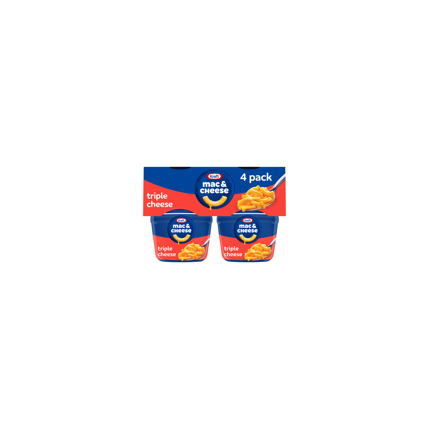 Kraft Triple Cheese Macaroni & Cheese Dinner - 8.2 Ounce Image 1 of 4