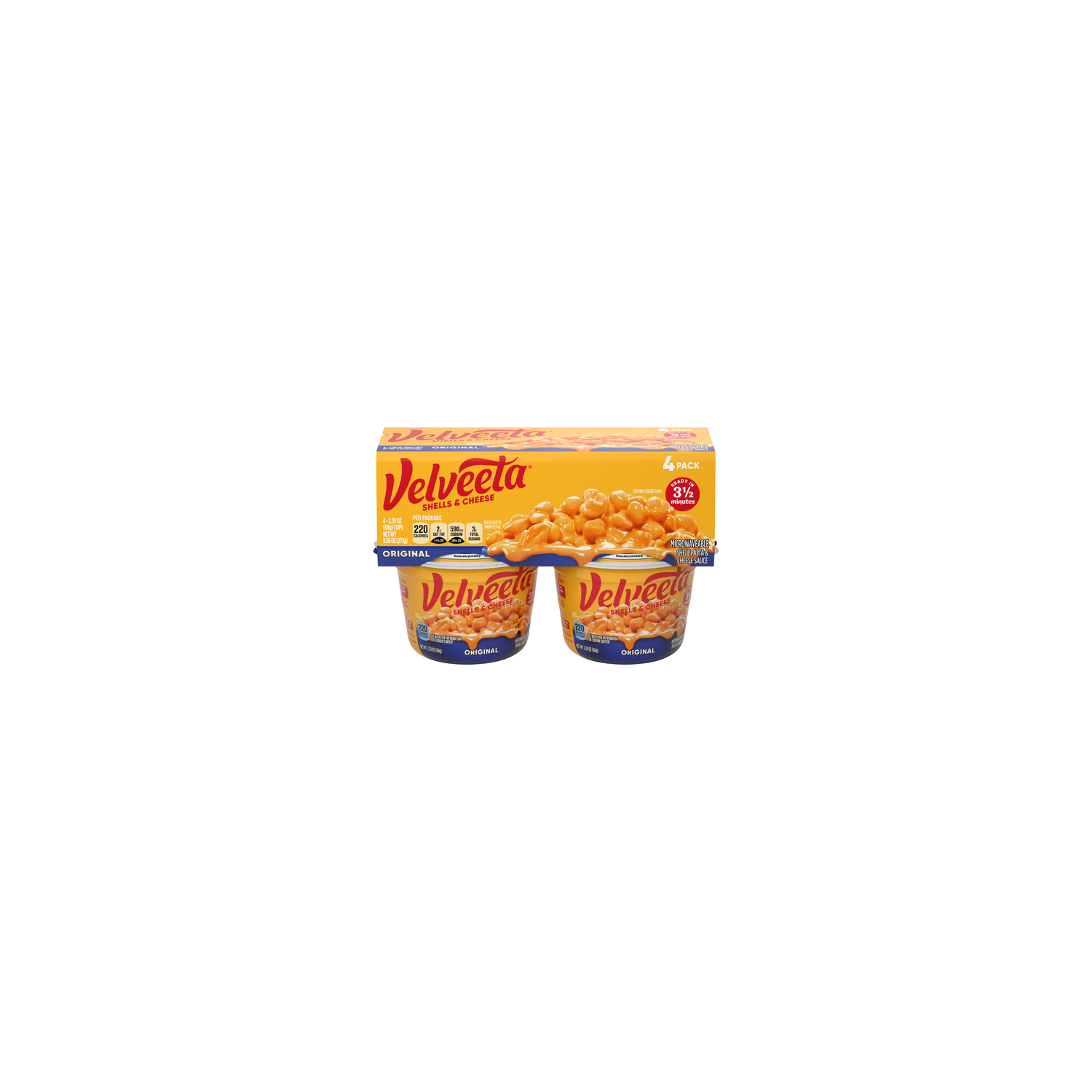 Velveeta Shells & Cheese Original - 9.56 Ounce Image 1 of 3