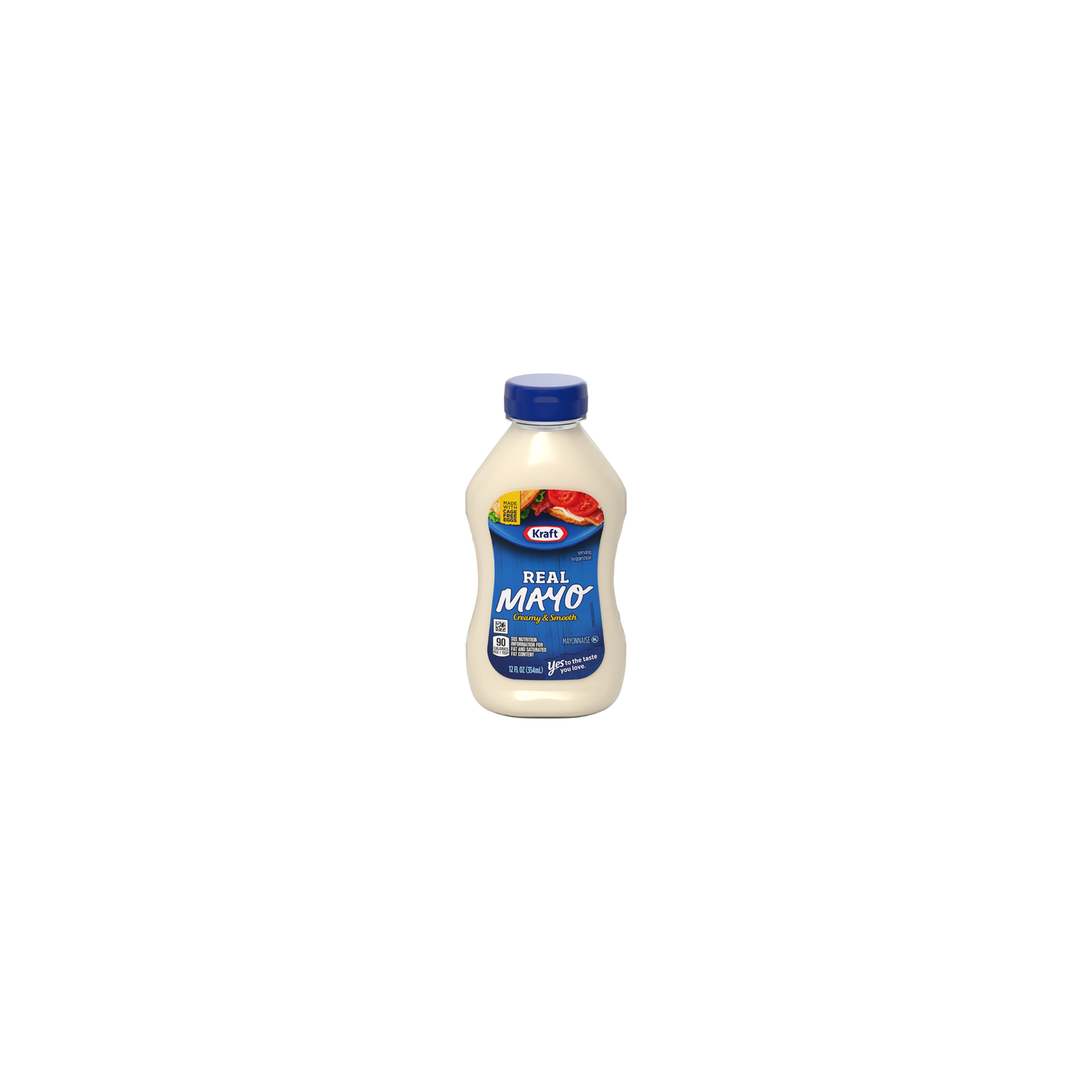 Kraft Creamy & Smooth Real Mayonnaise - 12 Fluid Ounce Image 1 of 3