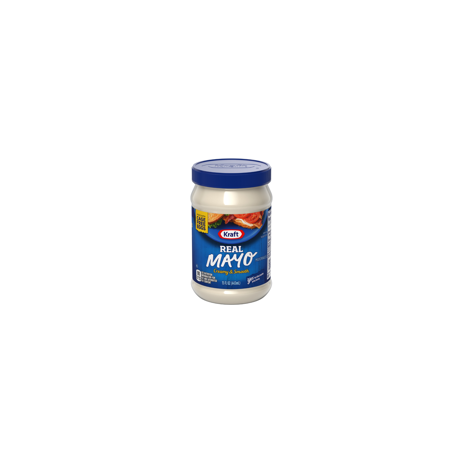 Kraft Real Mayo Creamy & Smooth Mayonnaise, Jar - 15 Fluid Ounce Image 1 of 2