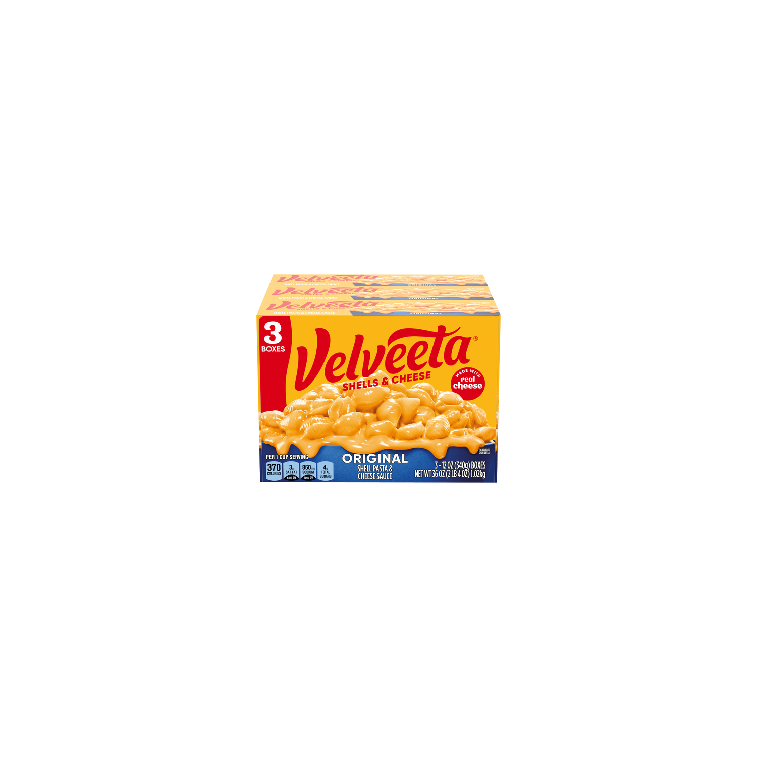 Velveeta Shells & Cheese Original Liquid Gold - 36 Ounce Image 1 of 3