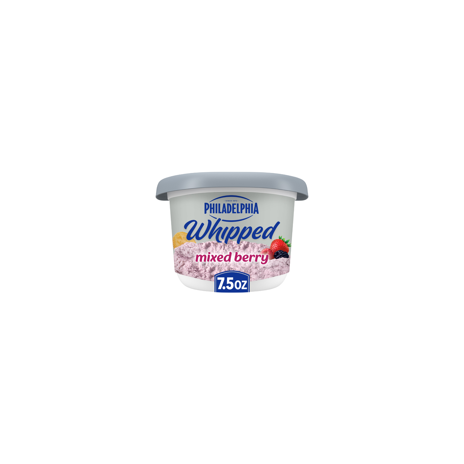 Philadelphia Mixed Berry Whipped Cream Cheese Spread, Tub - 7.5 Ounce Image 1 of 4