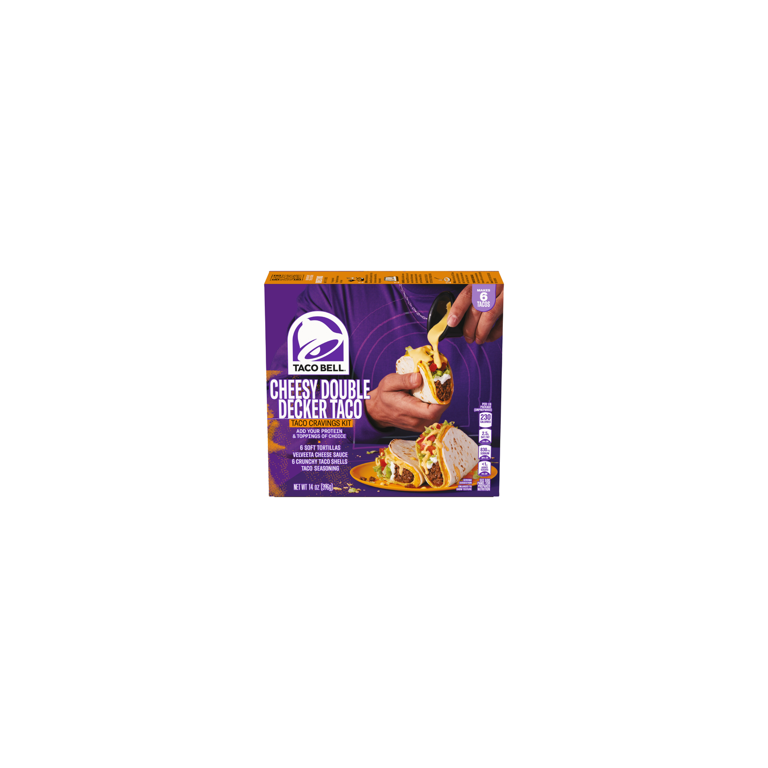 Taco Bell Cheesy Double Decker Dinner Kit - 13.86 Ounce Image 1 of 3