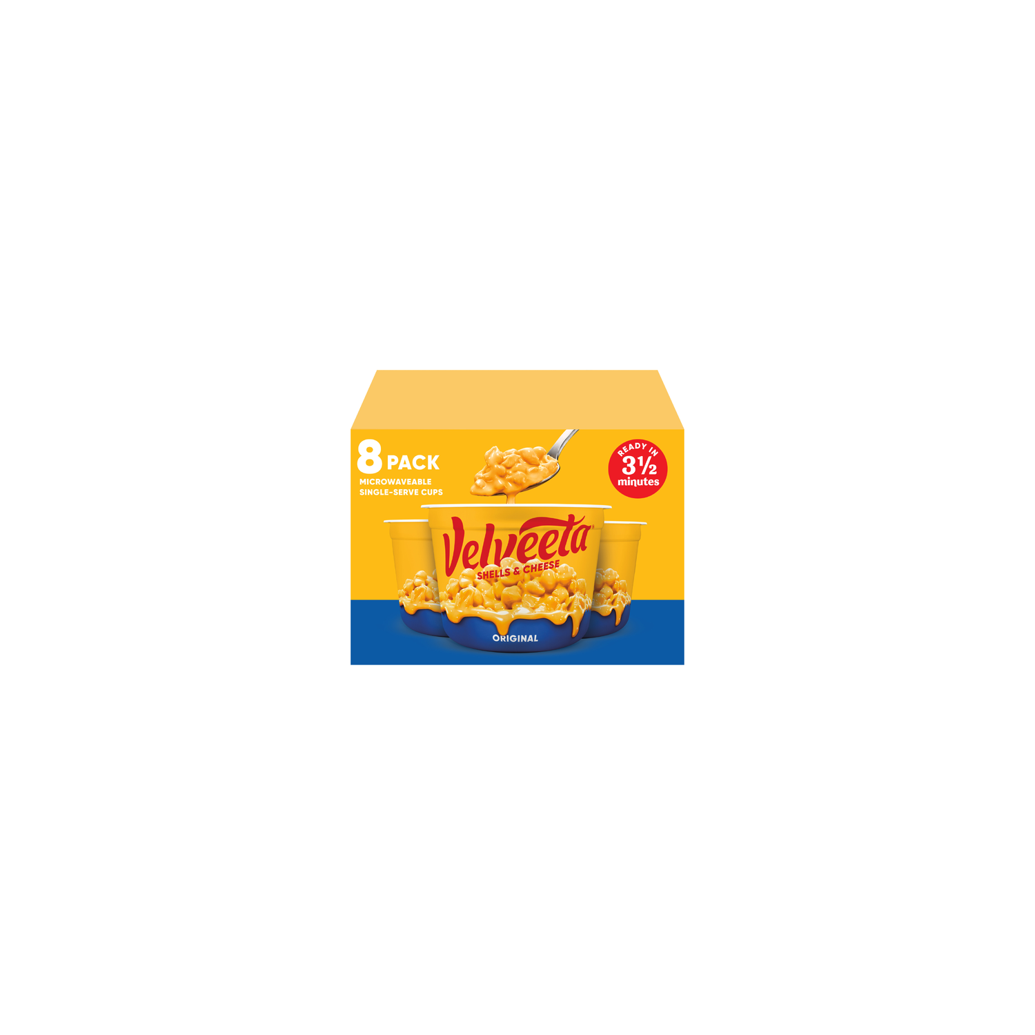 Velveeta Shells & Cheese Original Microwaveable Single Serve Cup - 2.388 Ounce - 8 Count Image 1 of 4