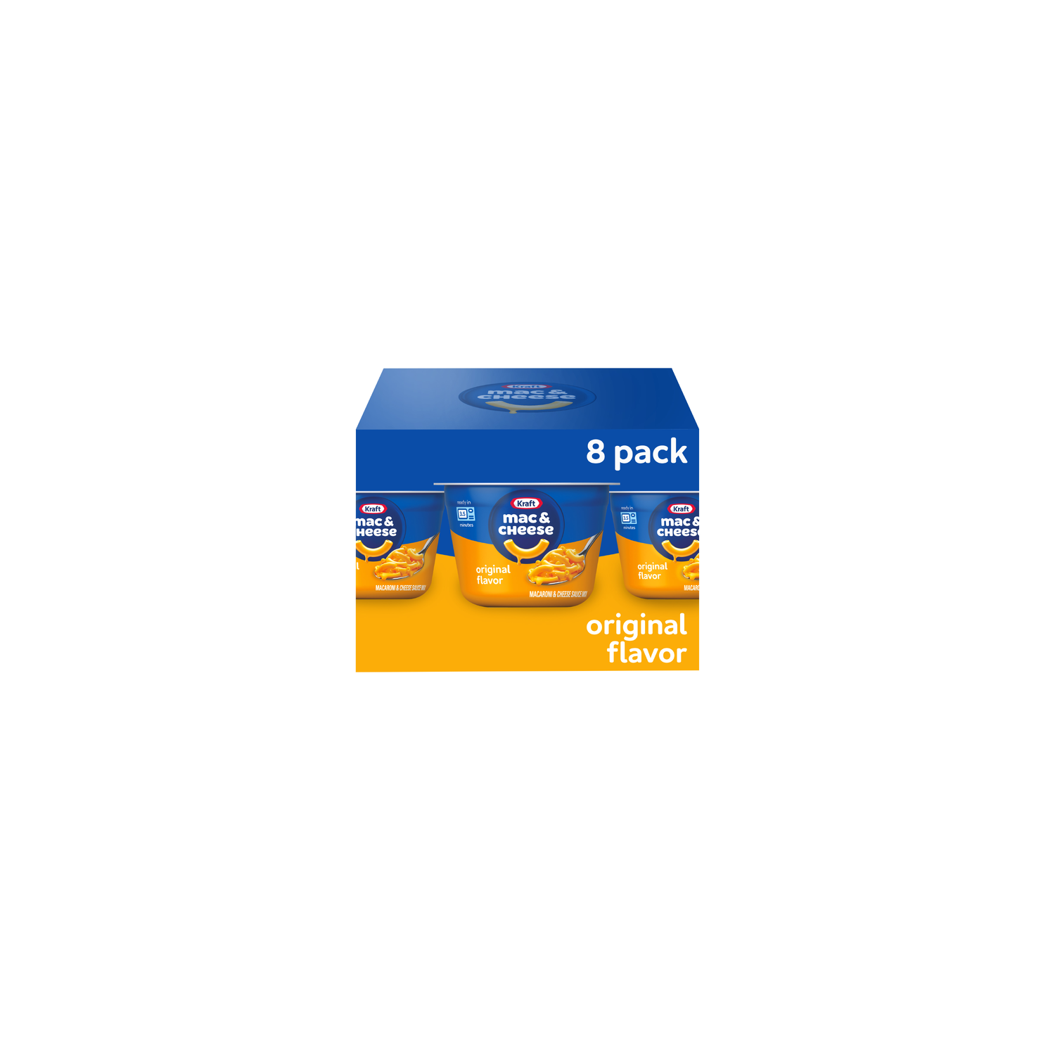 Kraft Original Flavor Macaroni & Cheese Dinner - 2.05 Ounce - 8 Count Image 1 of 4
