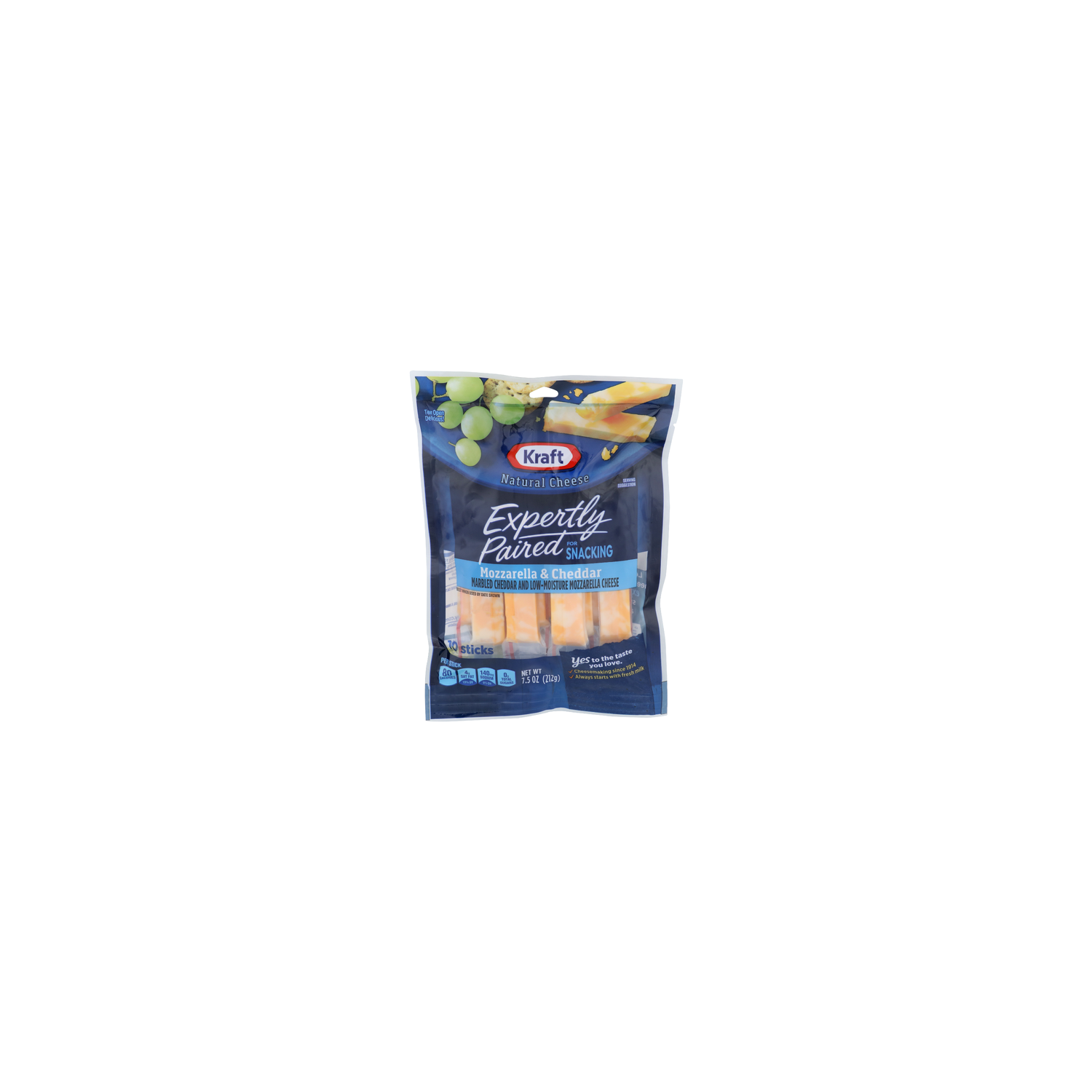 Kraft Natural Cheese Mozzarella & Cheddar - 0.75 Ounce - 10 Count Image 1 of 4