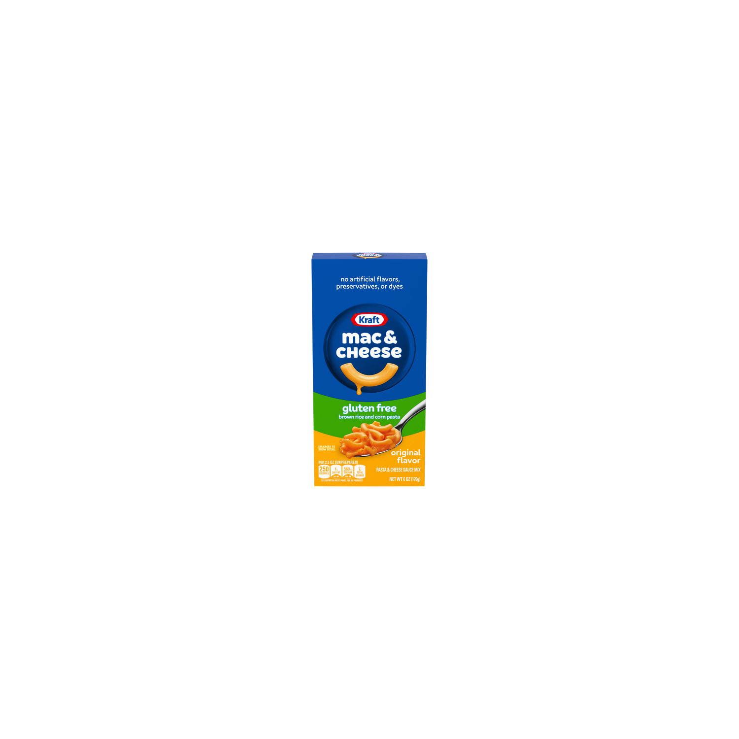 Kraft Gluten Free Original Mac & Cheese Macaroni And Dinner, Box - 6 Ounce Image 1 of 2