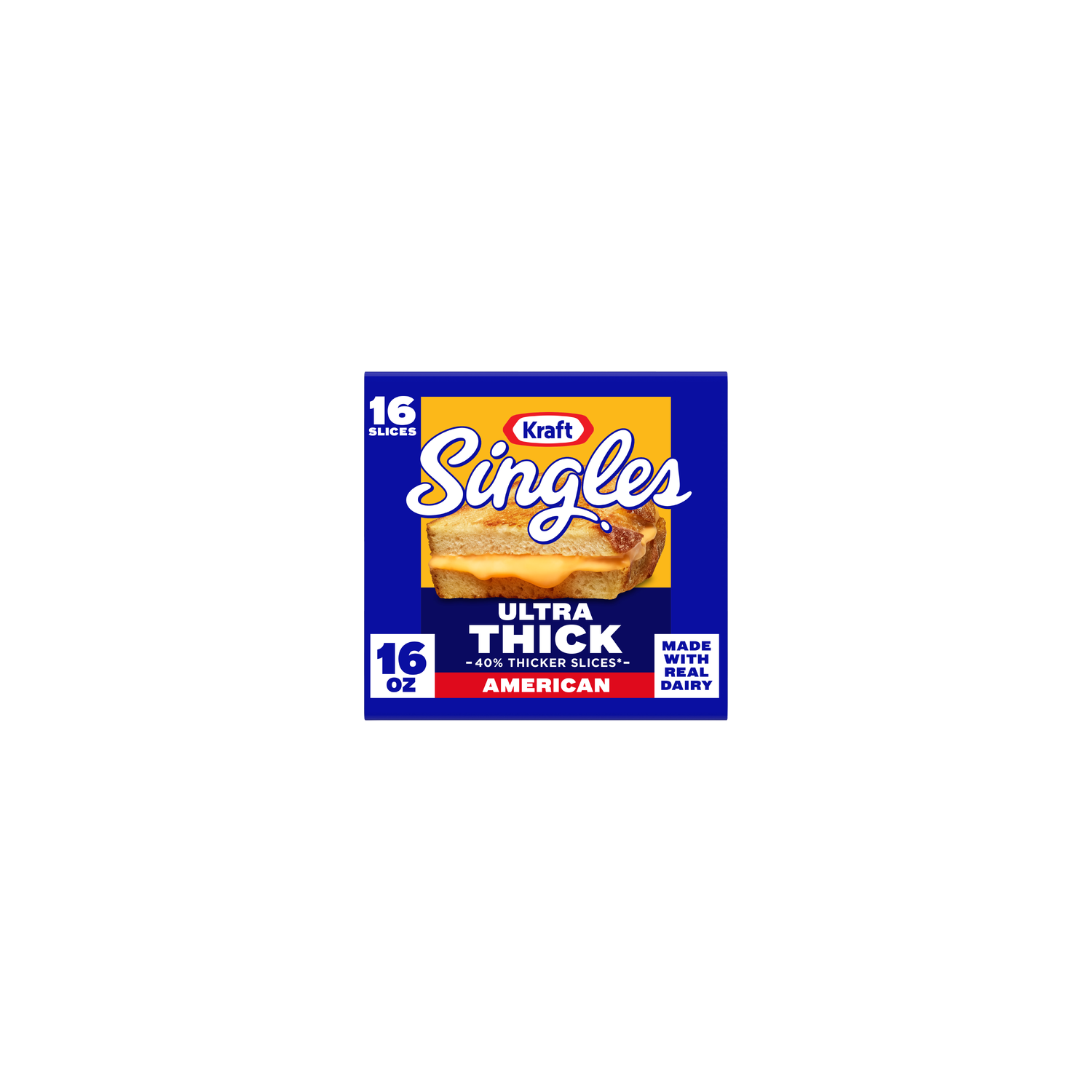 Kraft Singles Ultra Thick American Cheese Slices - 16 Ounce Image 1 of 4
