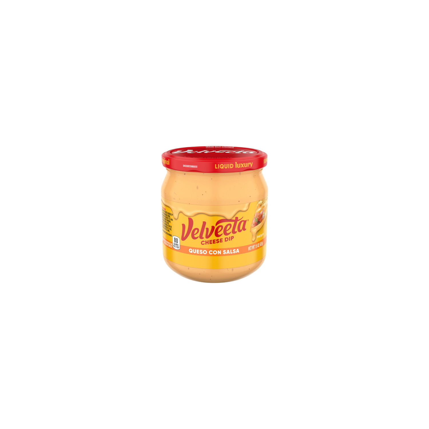 Velveeta Queso Con Salsa Cheese Dip, Jar - 15 Ounce Image 1 of 2