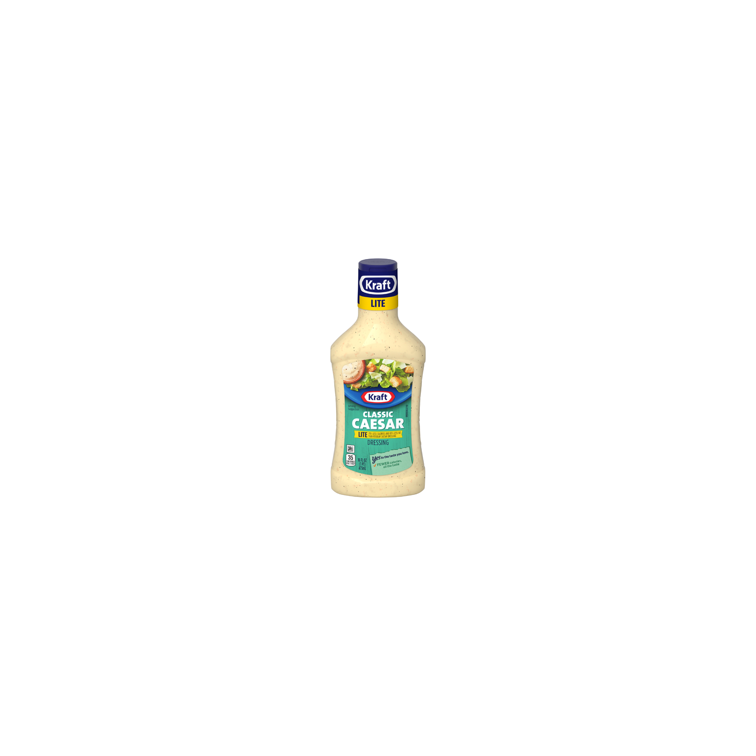 Kraft Lite Classic Caesar Dressing, Bottle - 16 Fluid Ounce Image 1 of 2