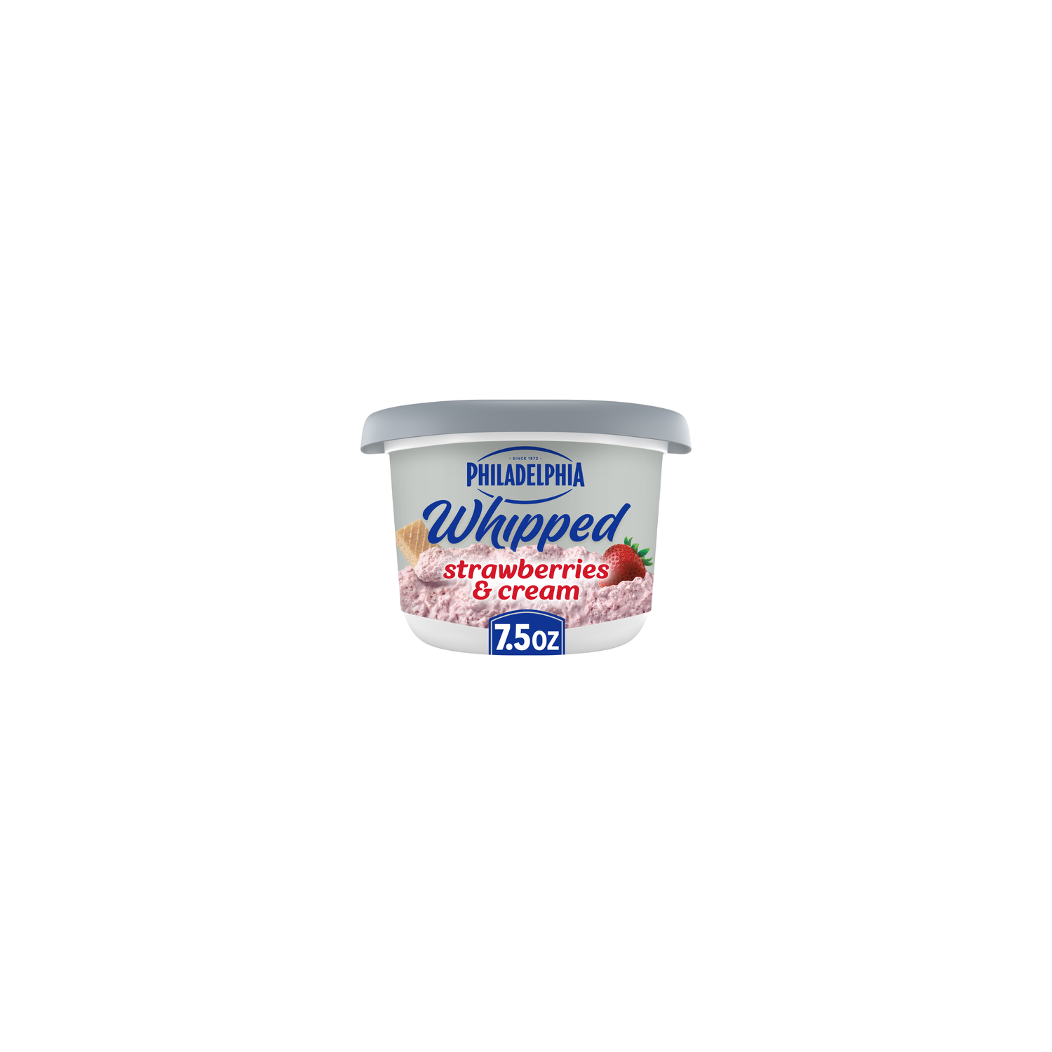 Philadelphia Strawberries & Cream Whipped Cheese Spread, Tub - 7.5 Ounce Image 1 of 4