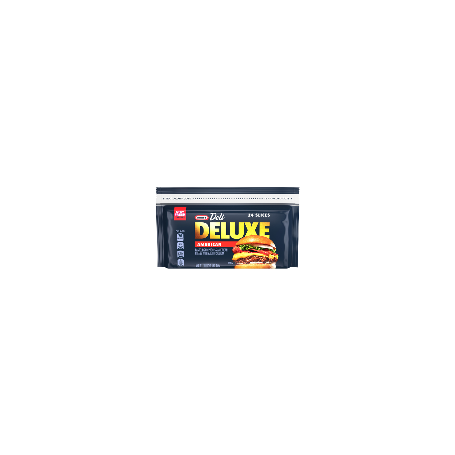 Kraft Pasteurized Process American Cheese With Added Calcium - 16 Ounce Image 1 of 3