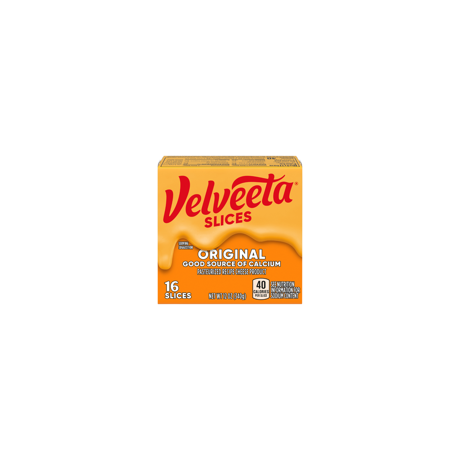 Velveeta Slices Pasteurized Recipe Cheese Product Original - 12 Ounce Image 1 of 3