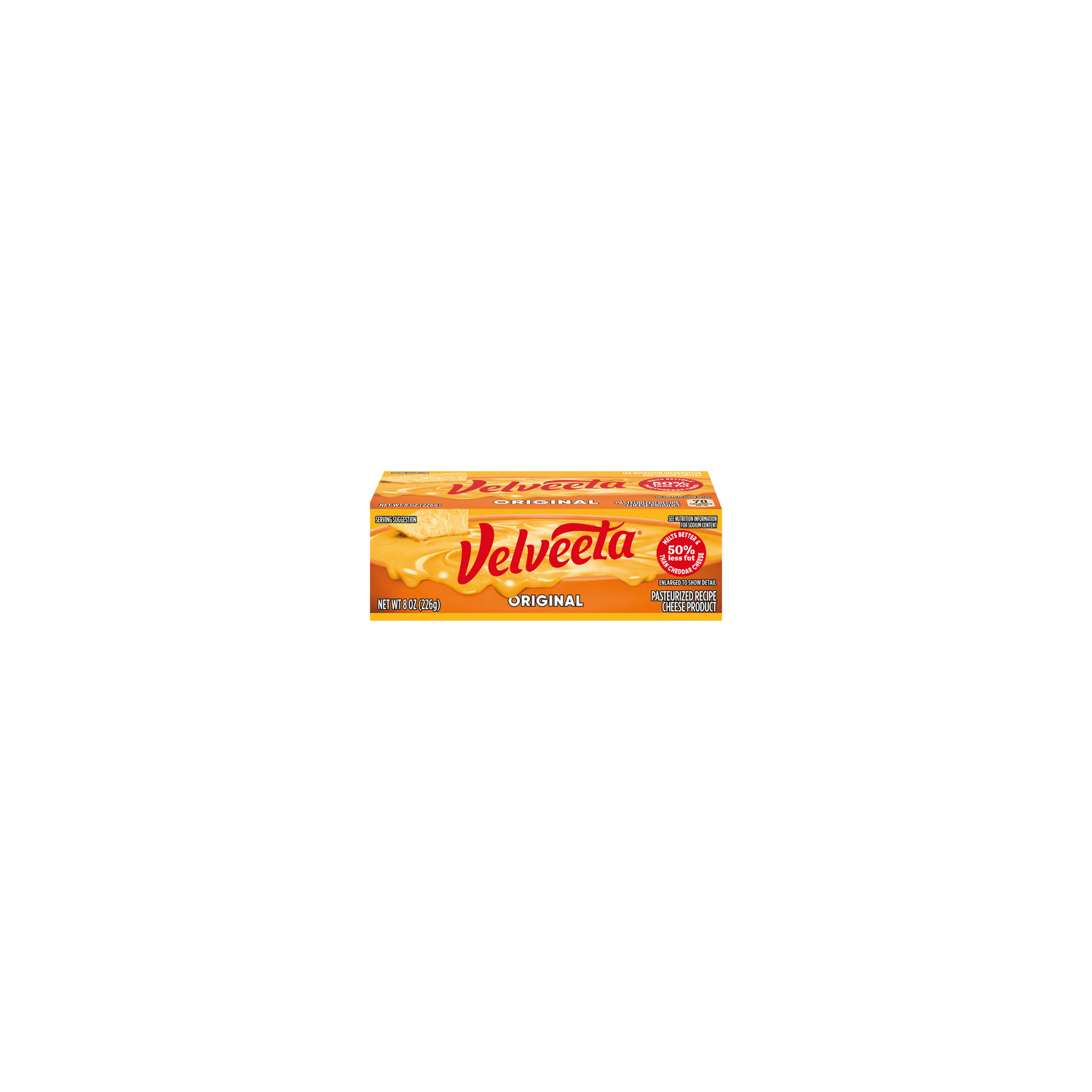 Velveeta Pasteurized Recipe Cheese Product Original - 8 Ounce Image 1 of 3