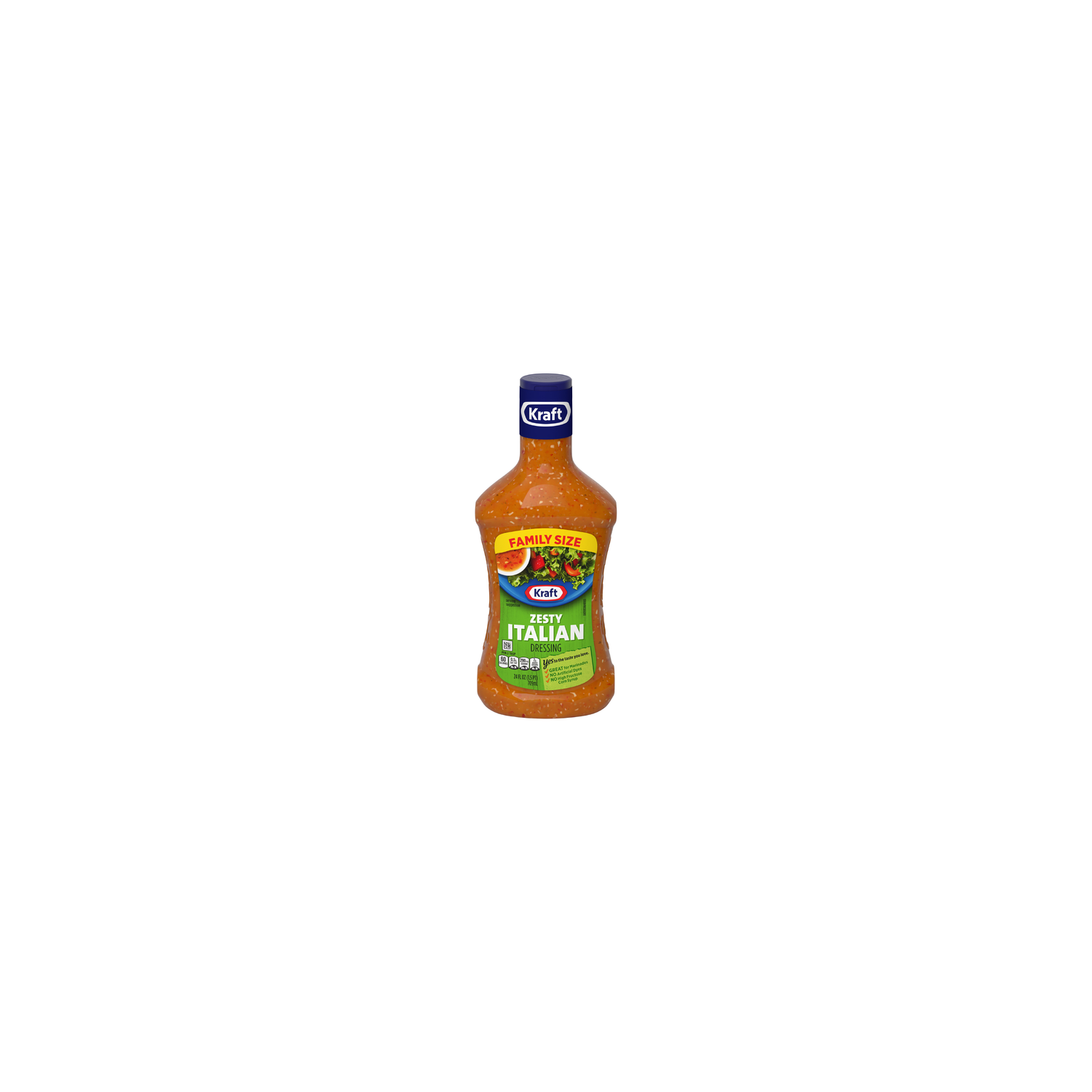 Kraft Zesty Italian Family Size Dressing - 24 Fluid Ounce - Super 1 Foods
