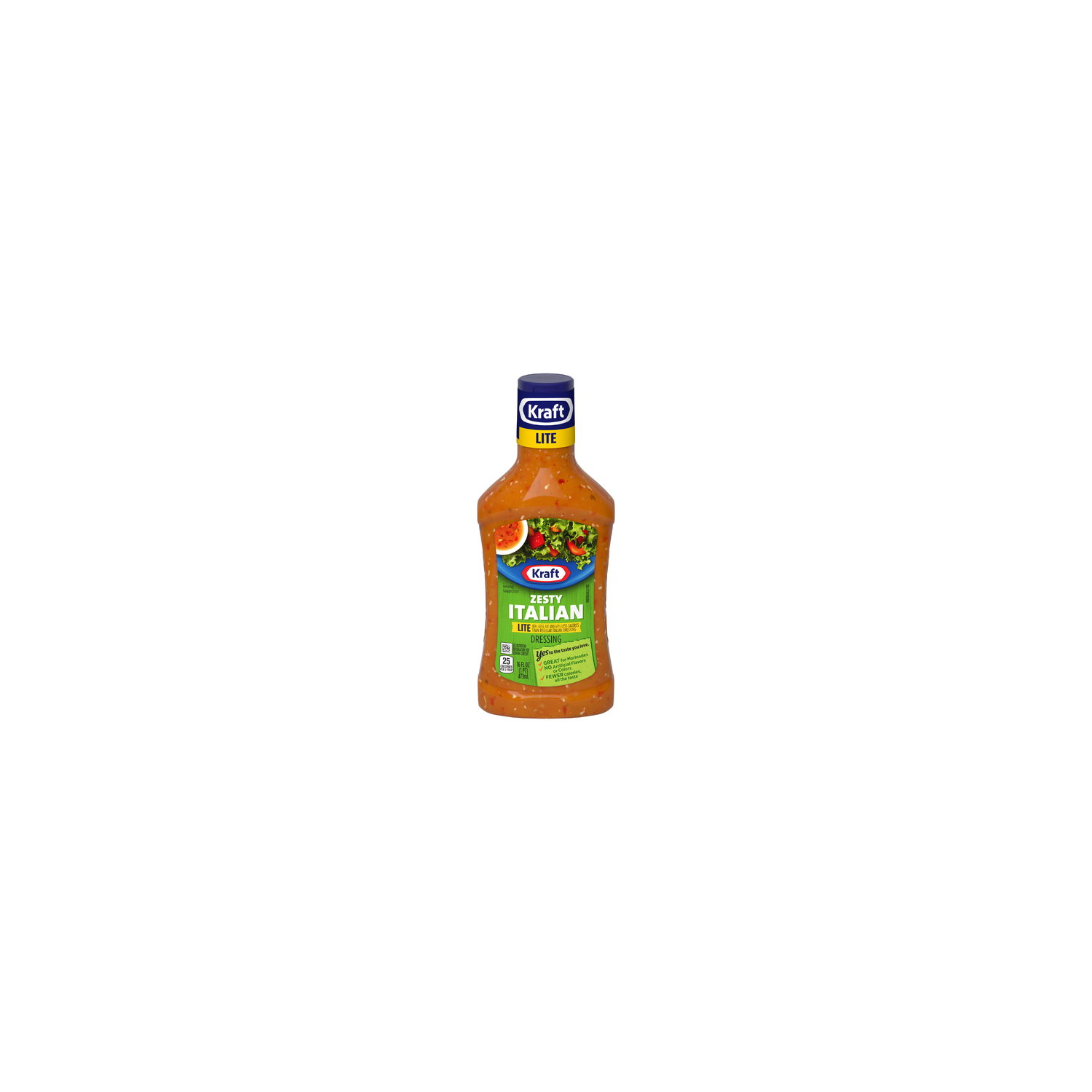 Kraft Zesty Italian Lite Dressing - 16 Fluid Ounce Image 1 of 3