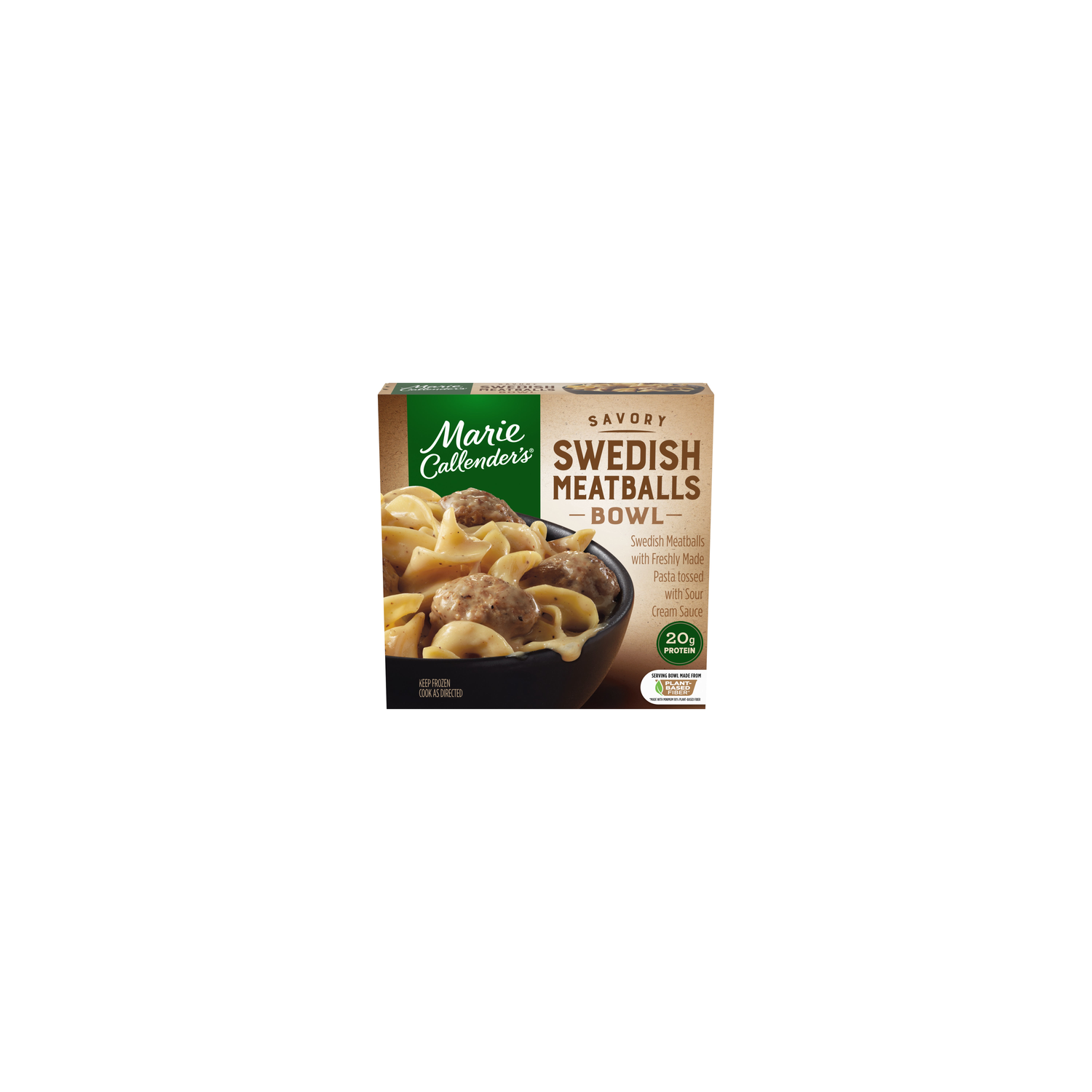 Marie Callender's Savory Swedish Meatballs Bowl, Single Serve Frozen Meal - 11.5 Ounce Image 1 of 4