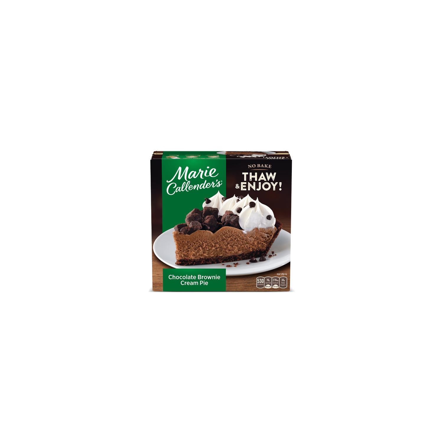 Marie Callender's Chocolate Brownie Cream Pie - 25 Ounce Image 1 of 4