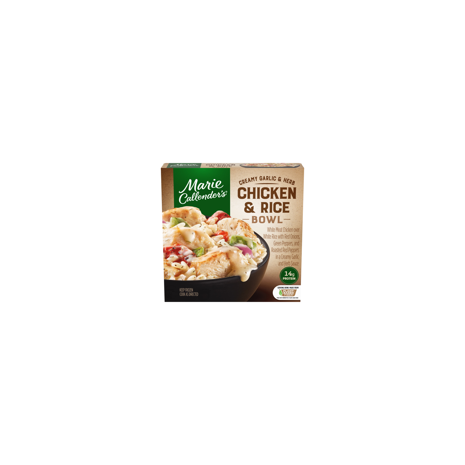 Marie Callender's Garlic & Herb Chicken & Rice Bowl Frozen Meal - 11 Ounce Image 1 of 4