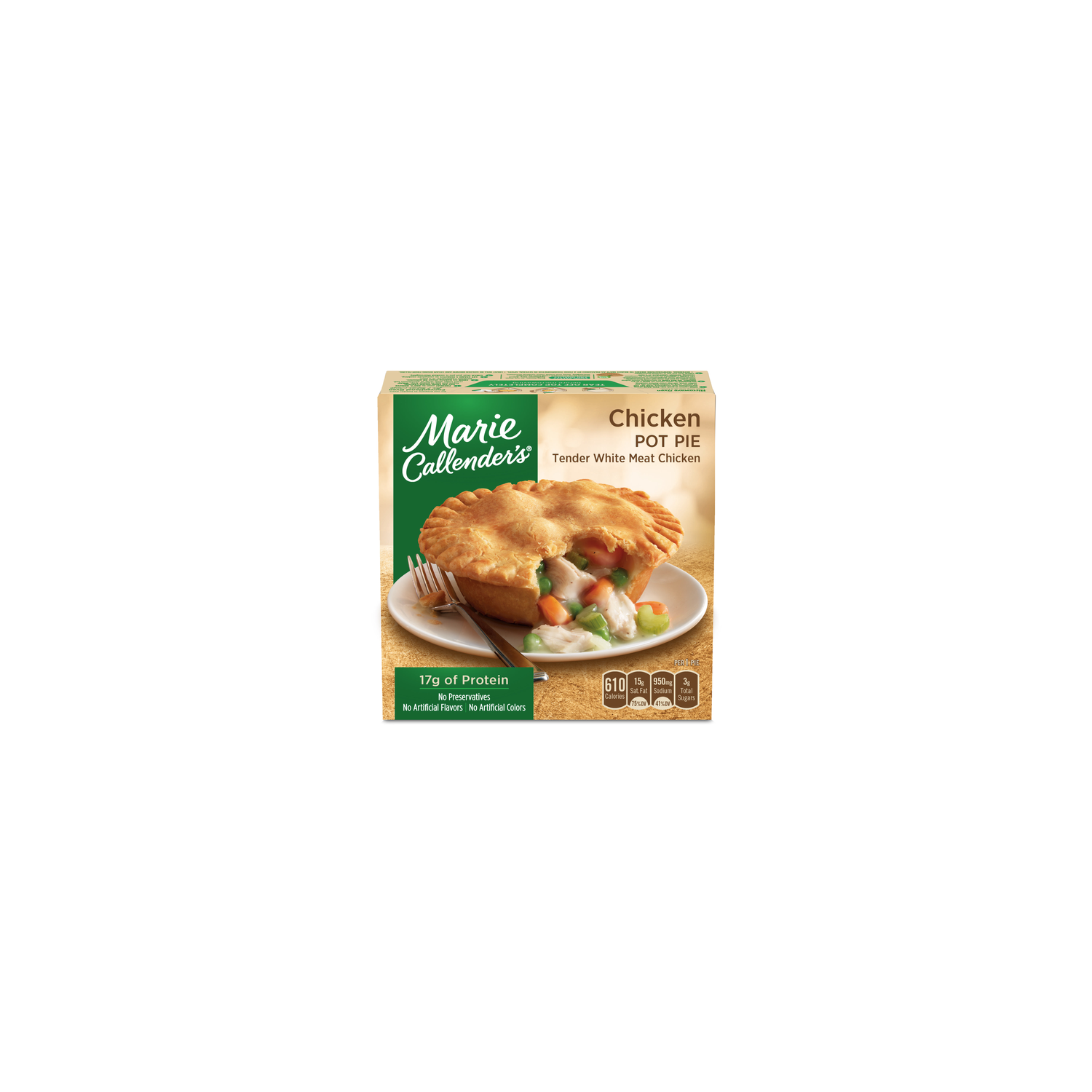 Marie Callender's Tender White Meat Chicken Pot Pie, Single Serve Frozen Meal - 10 Ounce Image 1 of 4