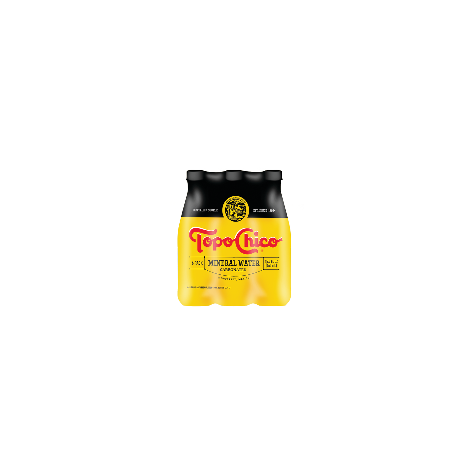 Topo Chico Mineral Water Bottles - 15.5 Fluid Ounce - 6 Count
