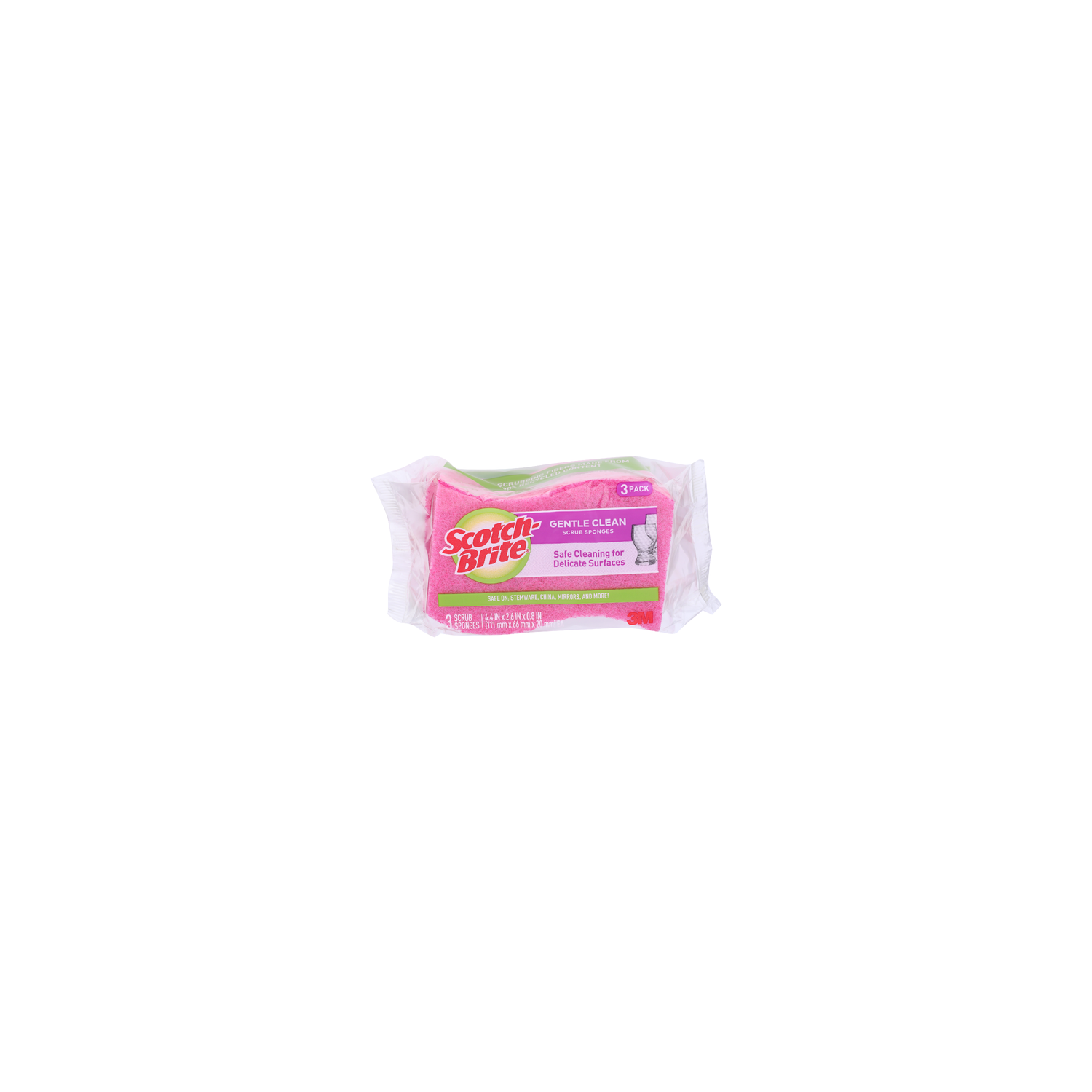 SCOTCH-BRITE Gentle Clean Scrub Sponges - 3 Count Image 1 of 2