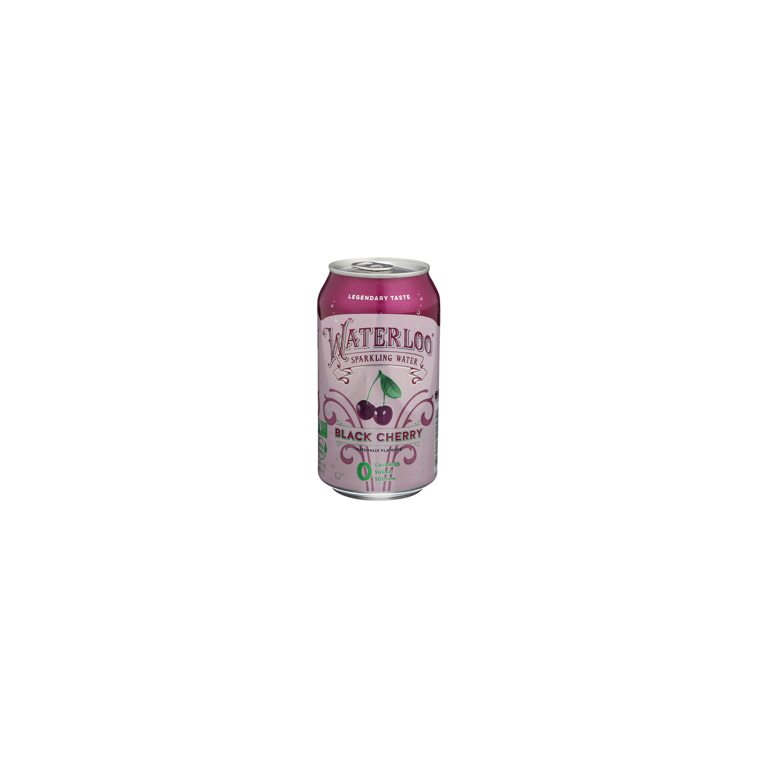 Waterloo Black Cherry Sparkling Water - 12 Fluid Ounce Image 1 of 4