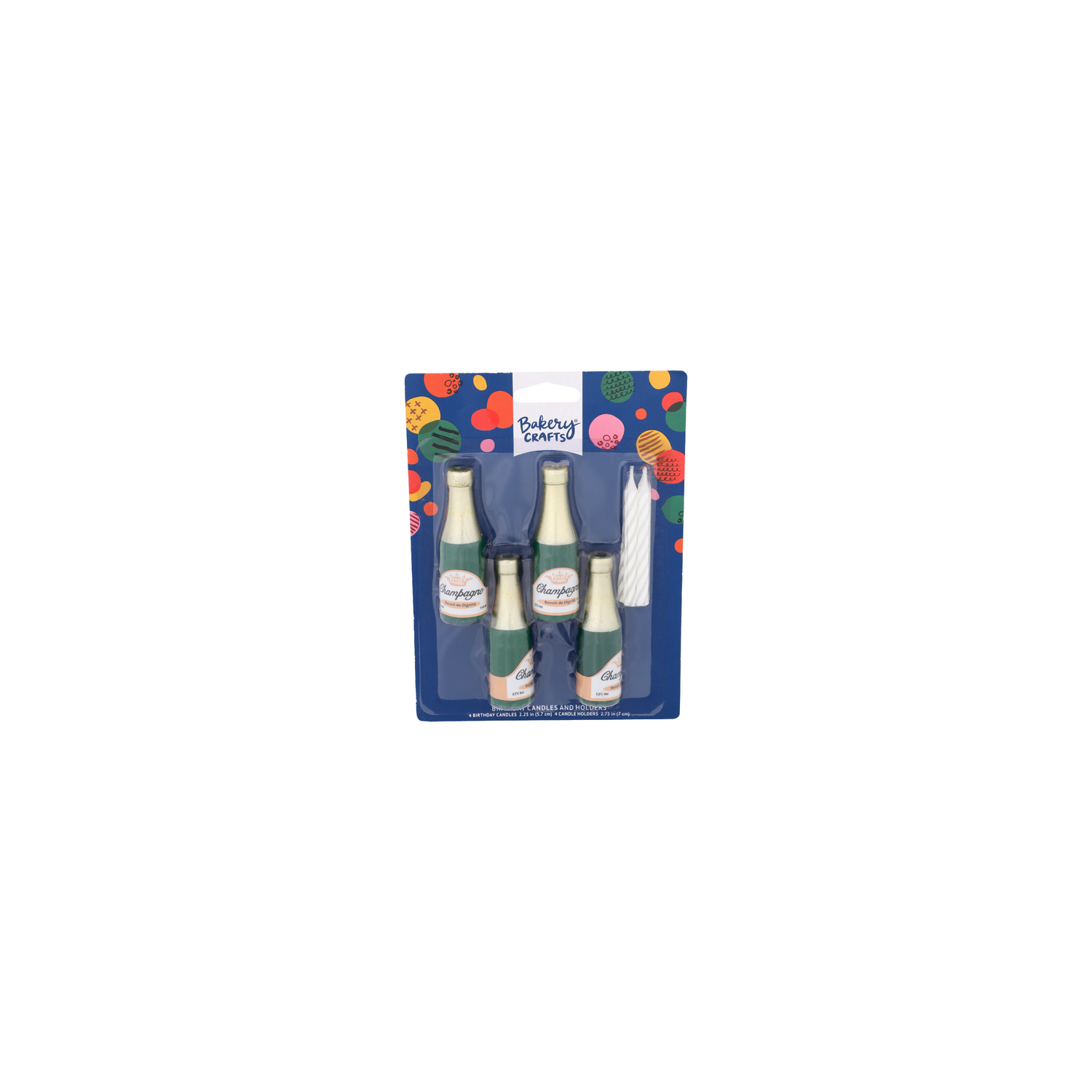 Bakery Crafts Champagnes Birthday Candles And Holders - 1 Each Image 1 of 2