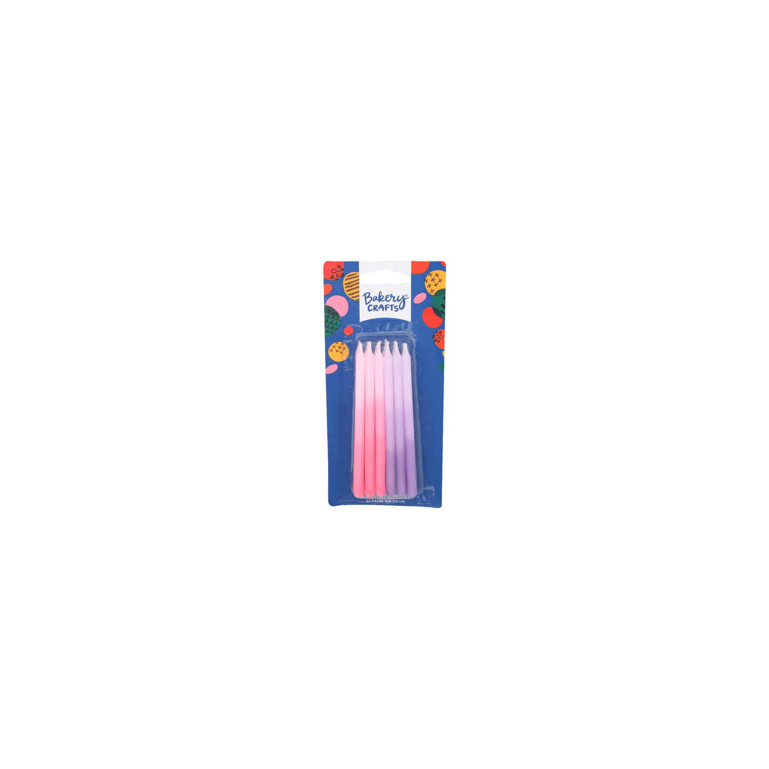 Bakery Crafts Pink & Purple Birthday Candles - 12 Count Image 1 of 2