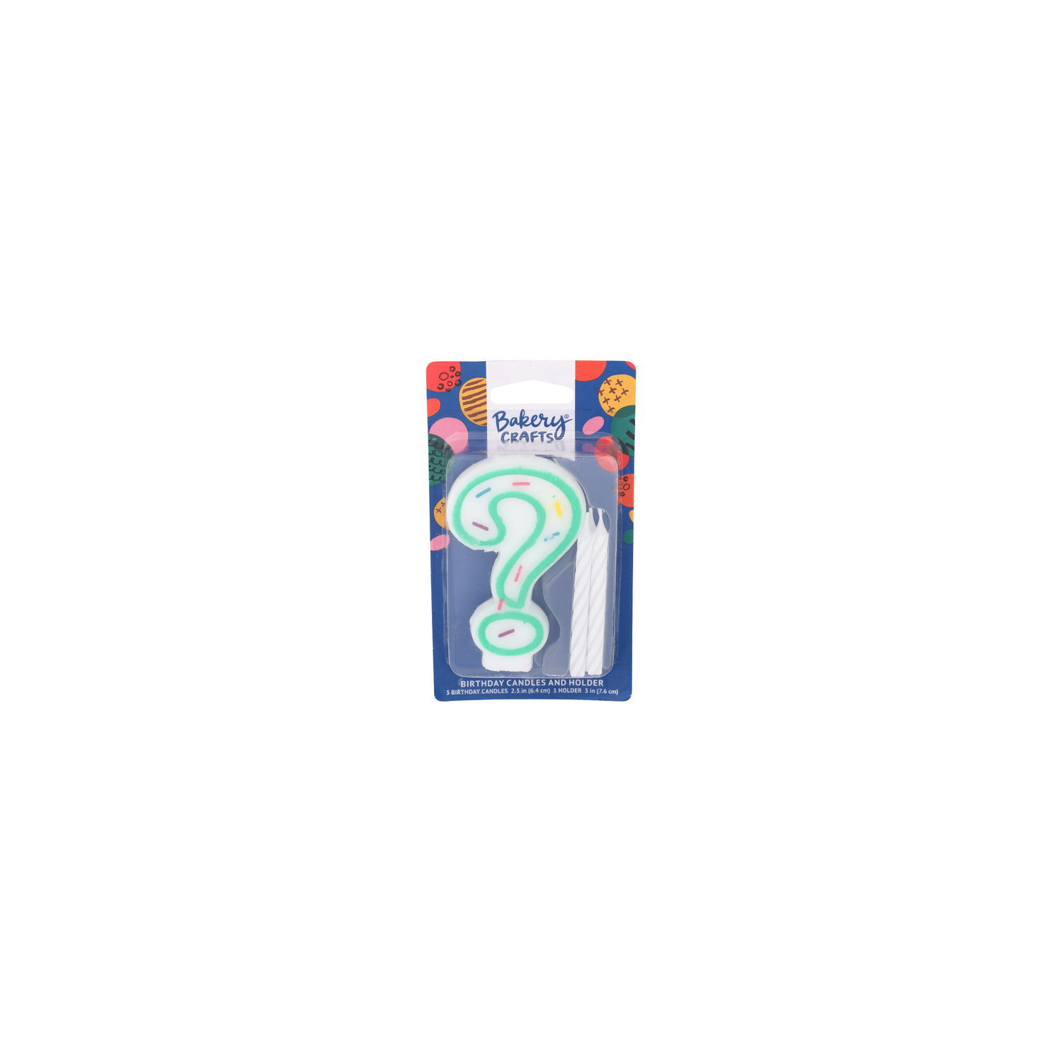 Bakery Crafts Question Mark Birthday Candles & Holder - 1 Each Image 1 of 2