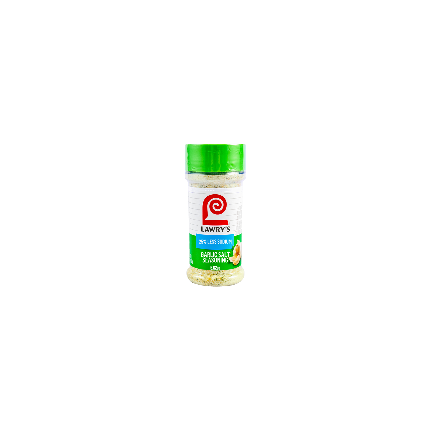 Lawry's 25% Less Sodium Garlic Salt With Parsley - 0.35 Pound Image 1 of 2