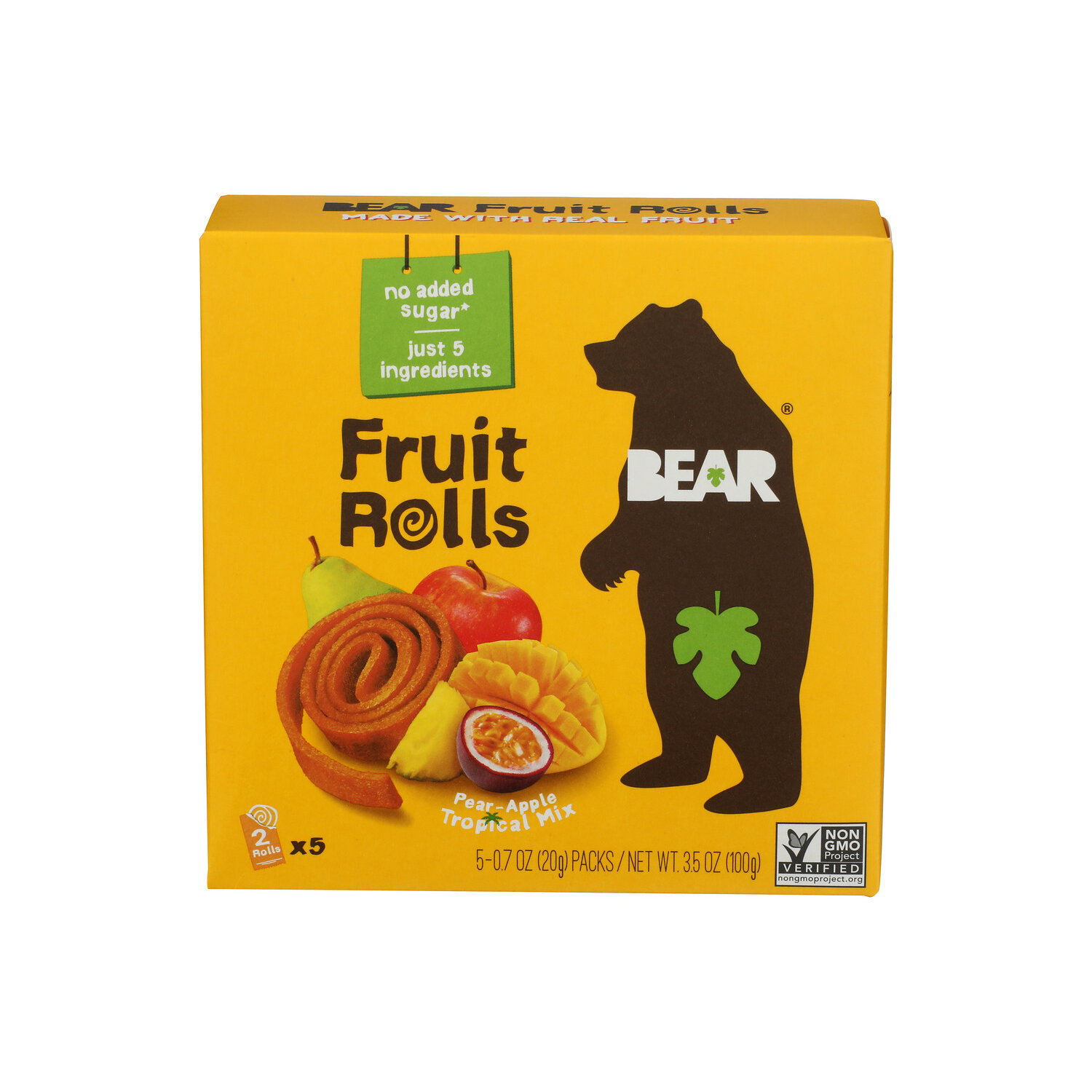 Bear Tropical Fruit Rolls Multipack - 0.7 Ounce - 5 Count Image 1 of 4