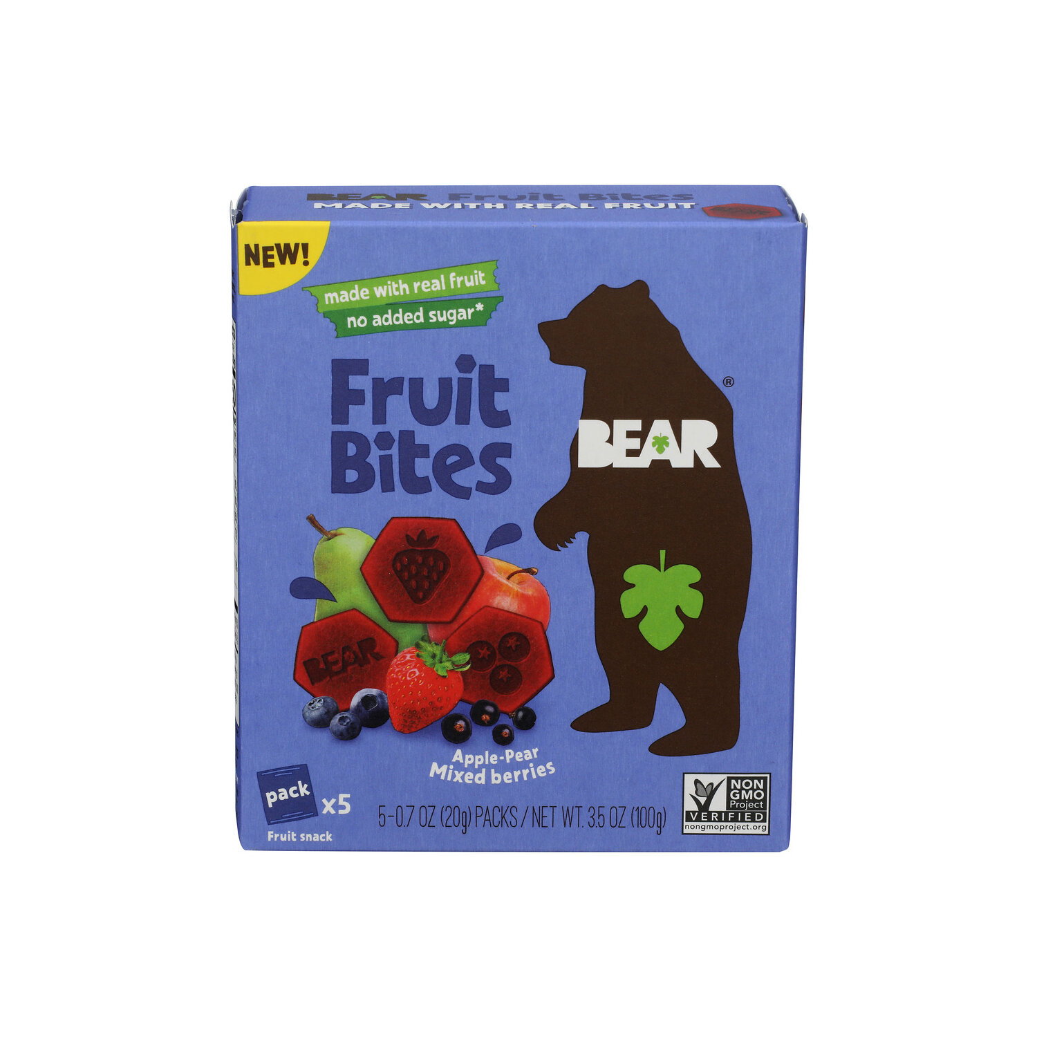 Bear Berry Fruit Bites Mixed - 0.7 Ounce - 5 Count Image 1 of 4