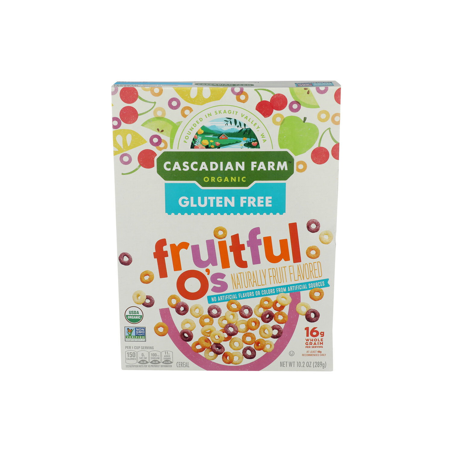 Cascadian Farm Organic Fruitful O's Organic Cereal Naturally Fruit Flavored - 10.2 Ounce Image 1 of 4