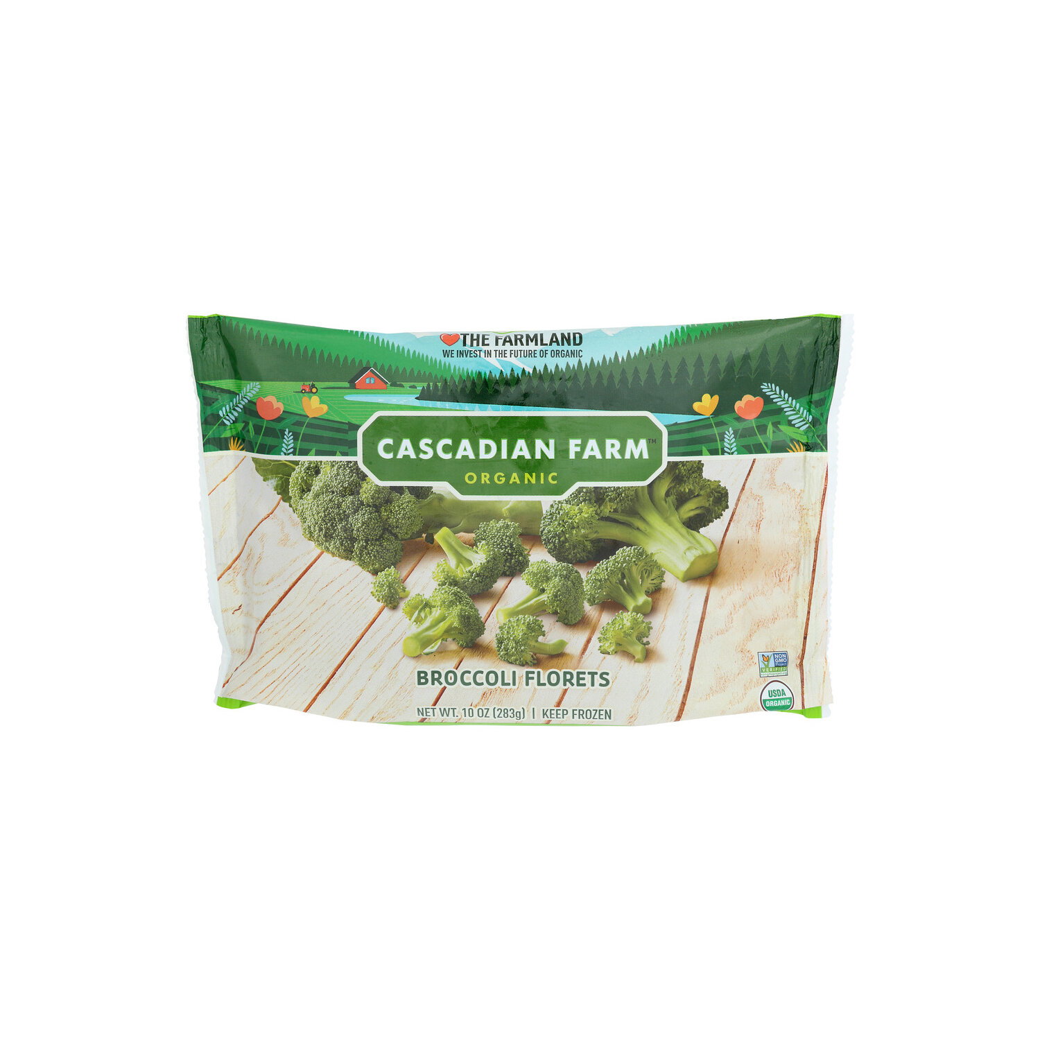 Cascadian Farm Organic Broccoli Florets Premium - 10 Ounce Image 1 of 4