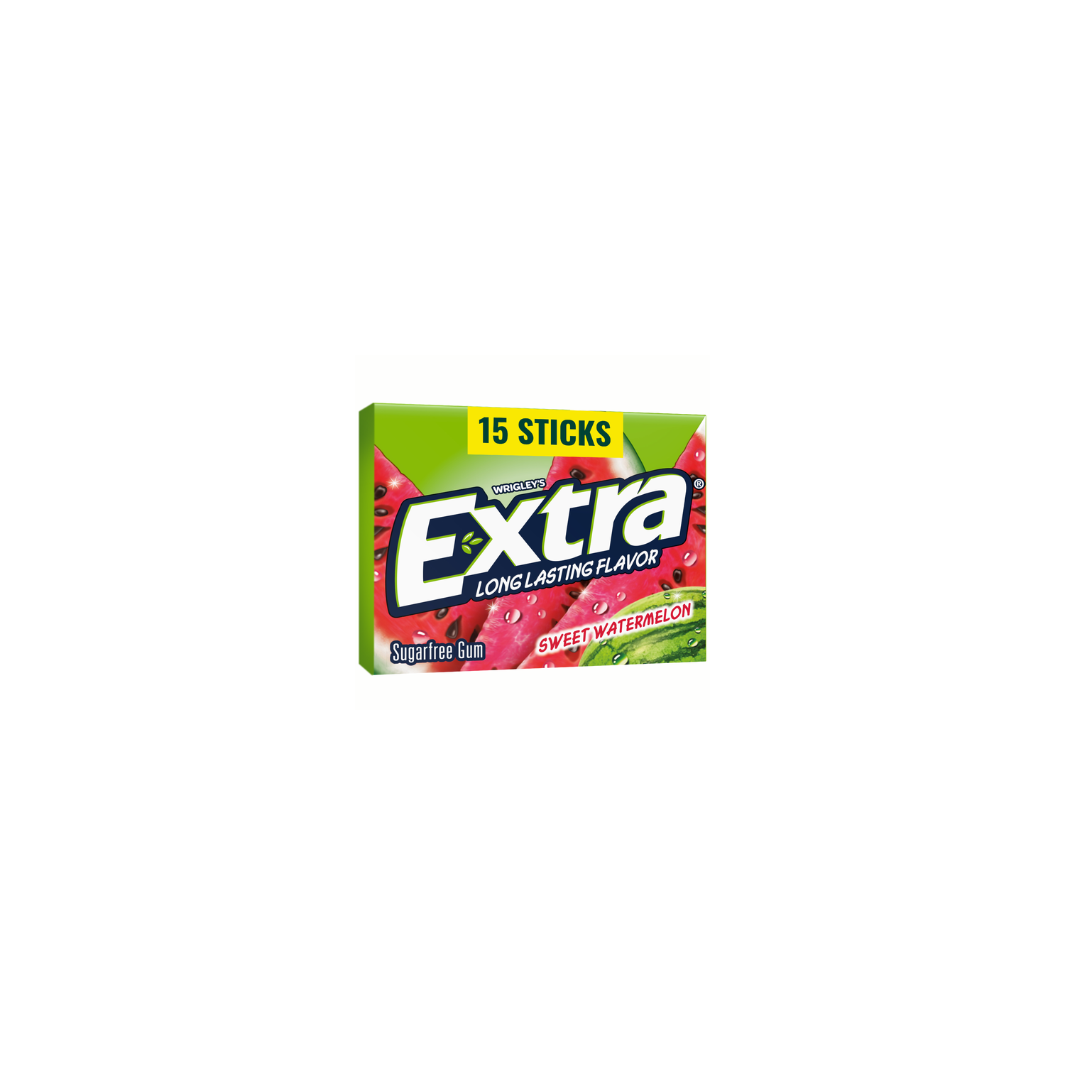 Extra Sugar Free Sweet Watermelon Gum - 15 Count Image 1 of 4