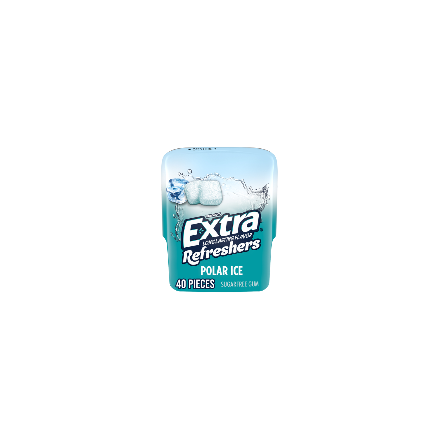 Extra Refreshers Sugar Free Polar Ice Gum - 40 Count Image 1 of 4