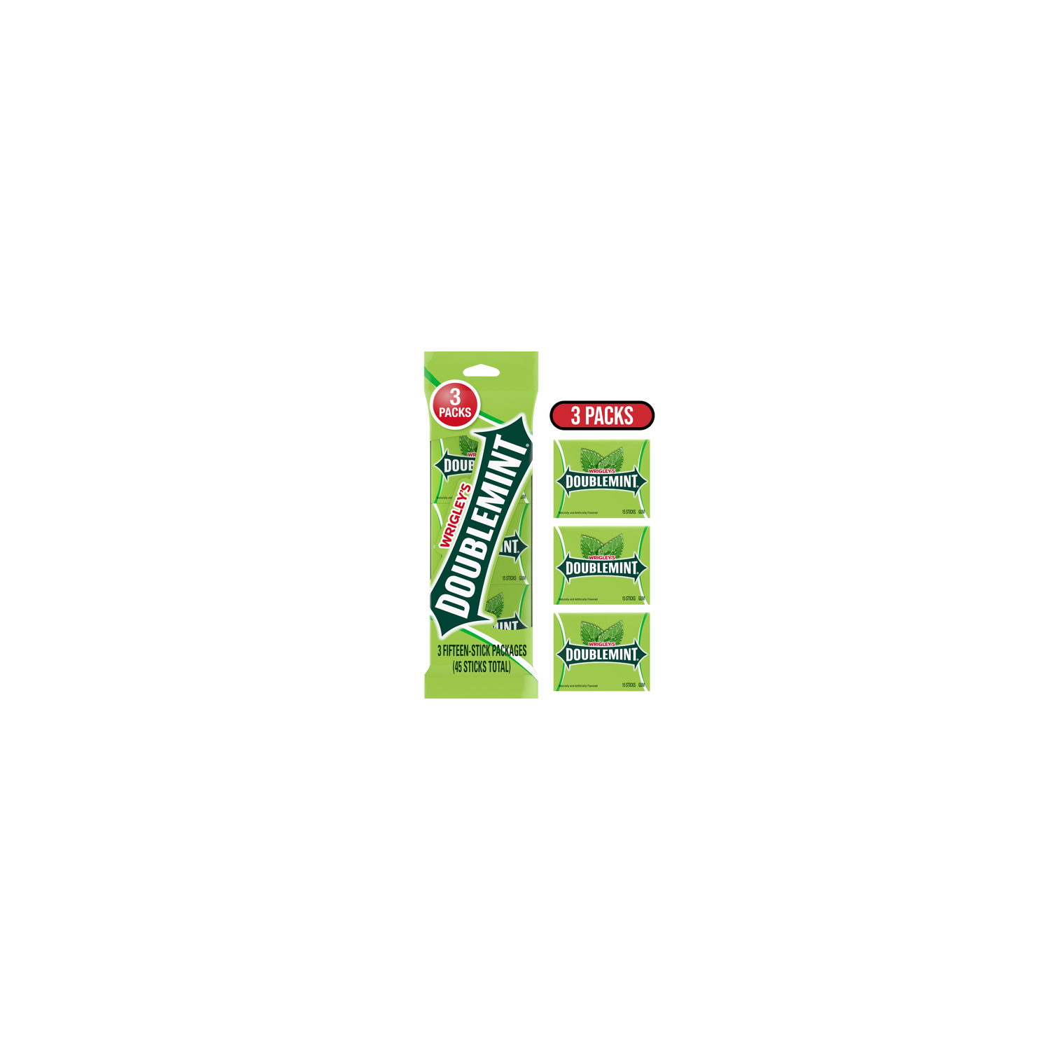 Wrigley's Doublemint Gum - 45 Count Image 1 of 4