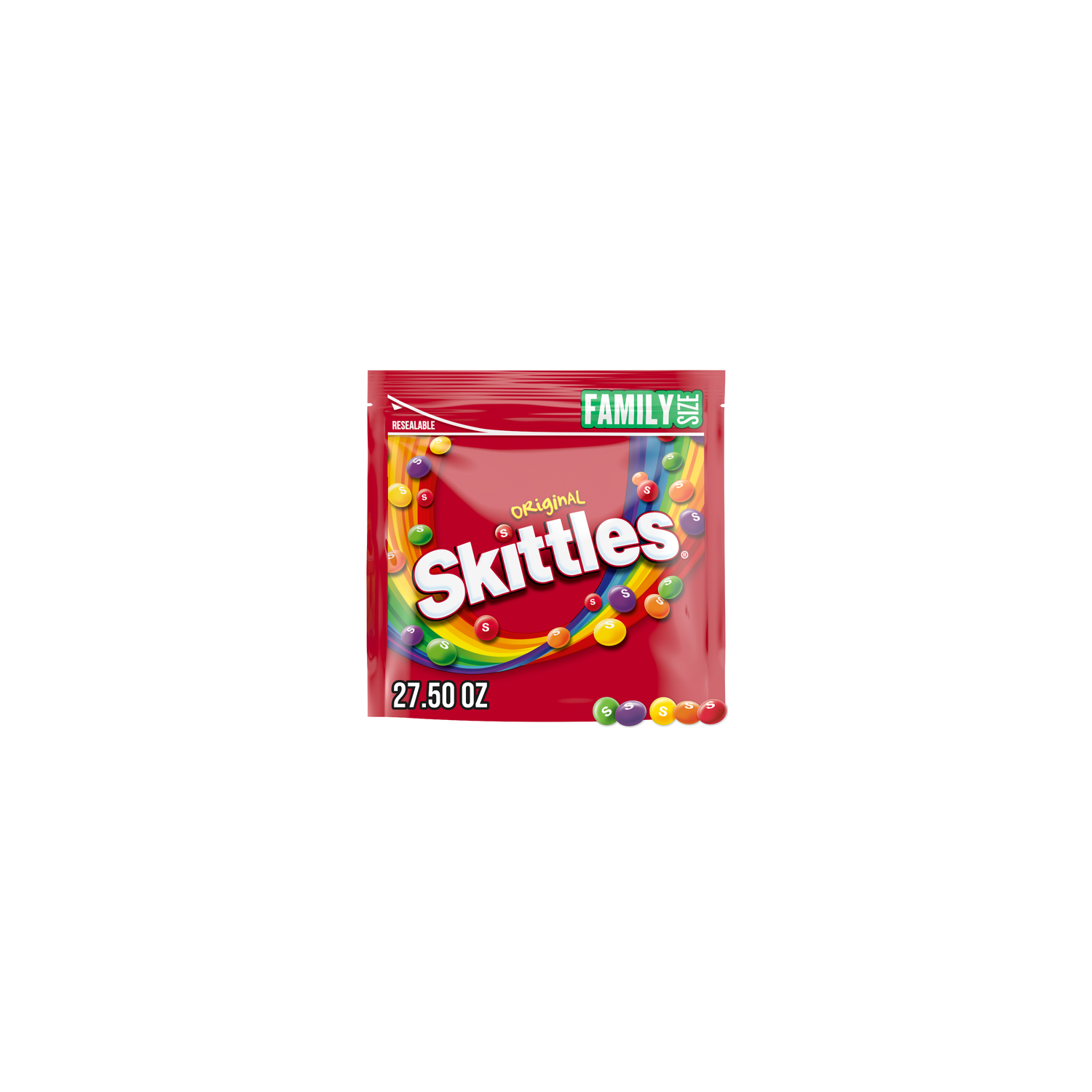 Skittles Original Chewy Candy, Family Size, Bag - 27.5 Ounce Image 1 of 4