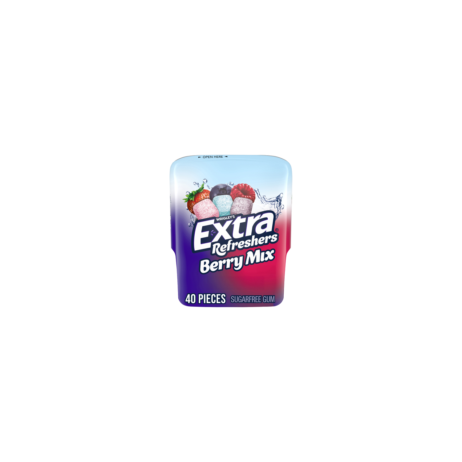 Extra Refreshers Sugar Free Berry Mix Chewing Gum - 40 Count Image 1 of 4