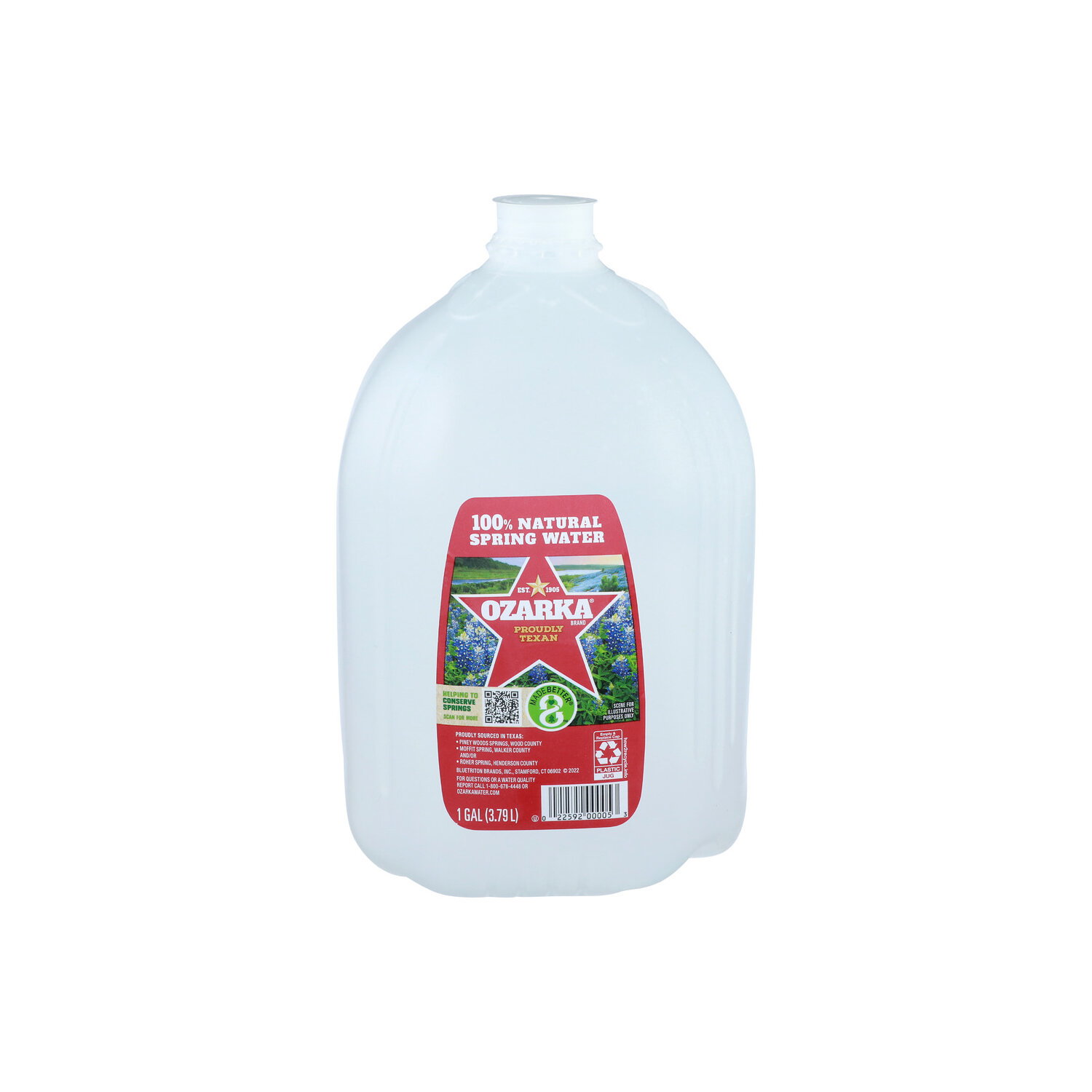 Ozarka Brand 100% Natural Spring Water - 1 Gallon Image 1 of 2