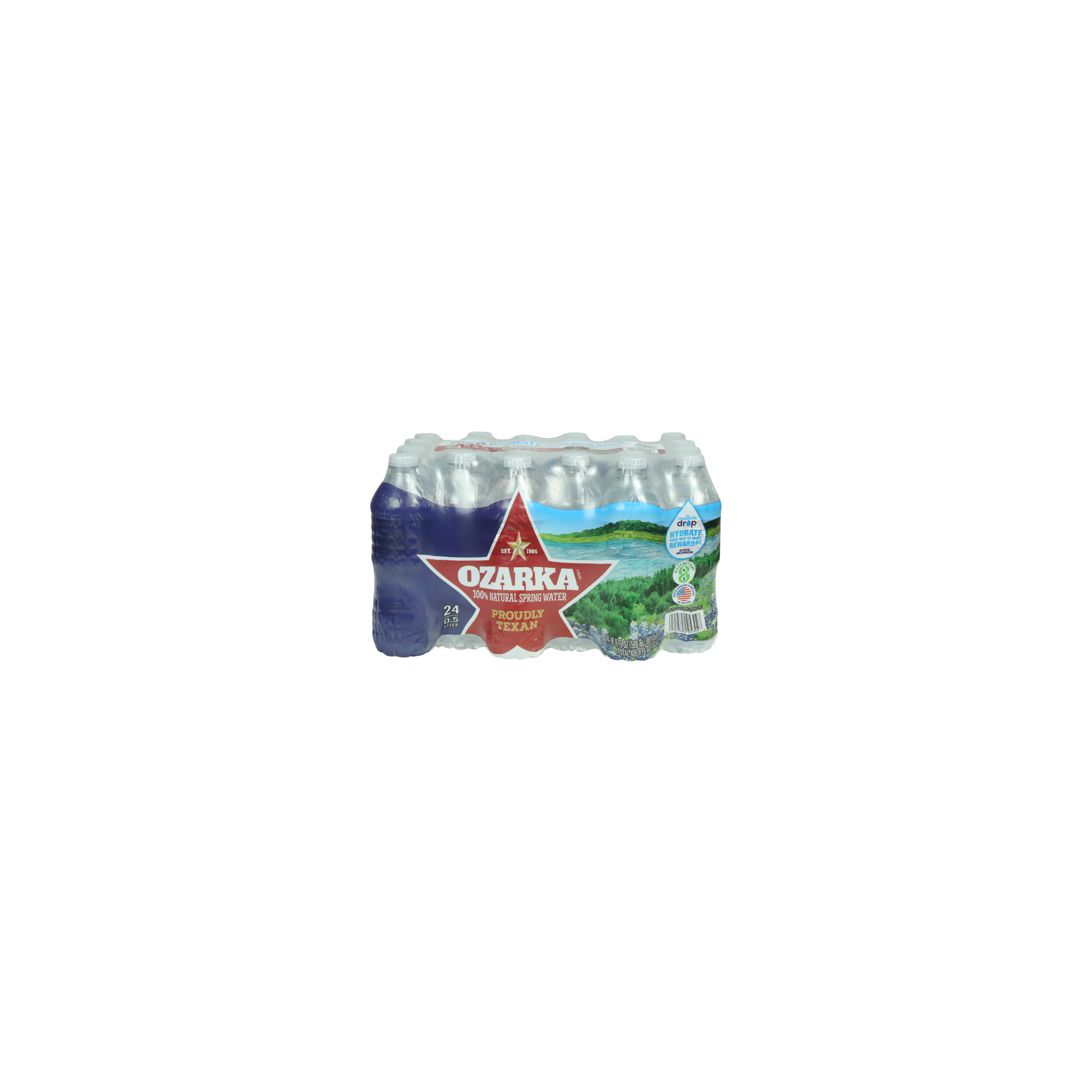 Ozarka 100% Natural Spring Water - 16.9 Fluid Ounce - 24 Count