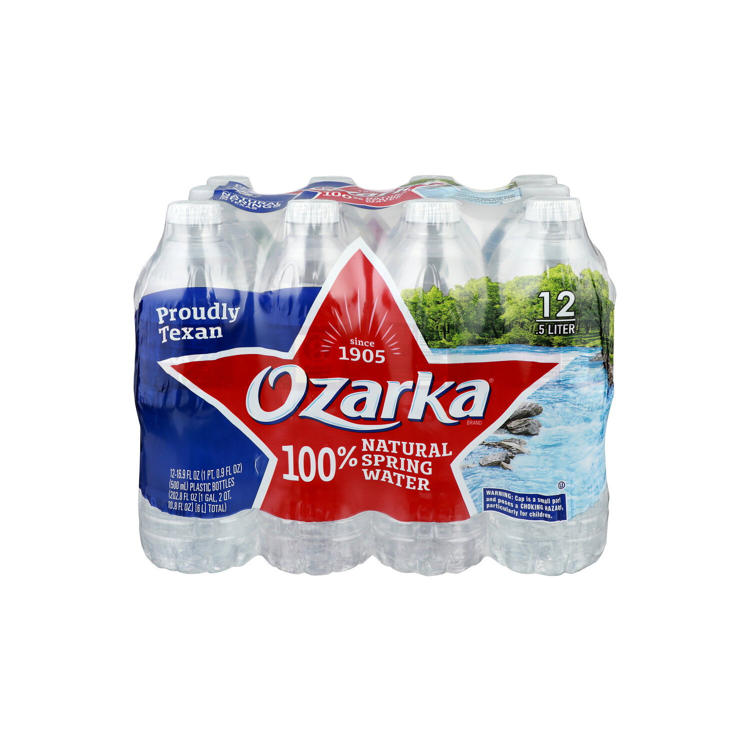Ozarka 100% Natural Spring Water - 16.9 Fluid Ounce - 12 Count Image 1 of 2