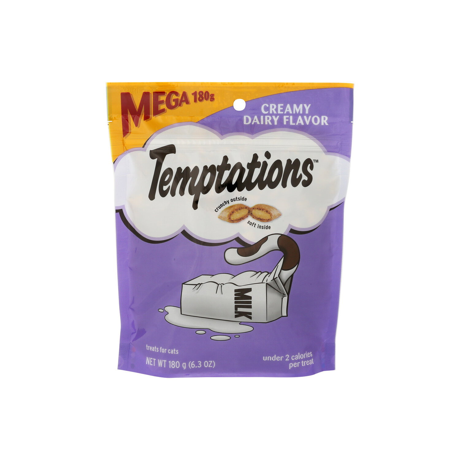 Temptations Creamy Dairy Classic Crunchy And Soft Cat Treats - 180 Gram Image 1 of 4